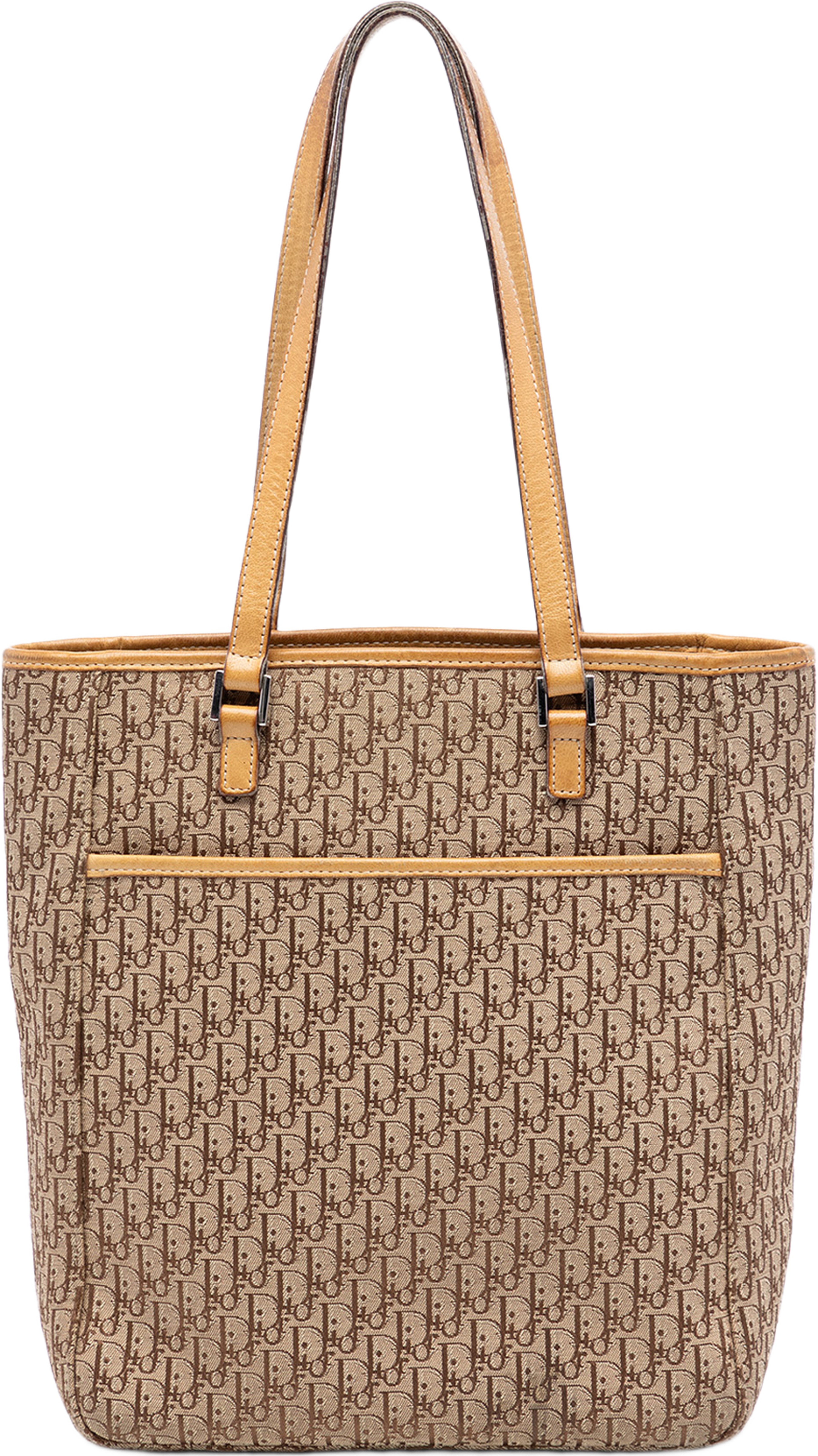 Dior Diorissimo Trotter Canvas Tote, från Luxclusif, i färgen beige. Klicka för att öppna bilden i stort format