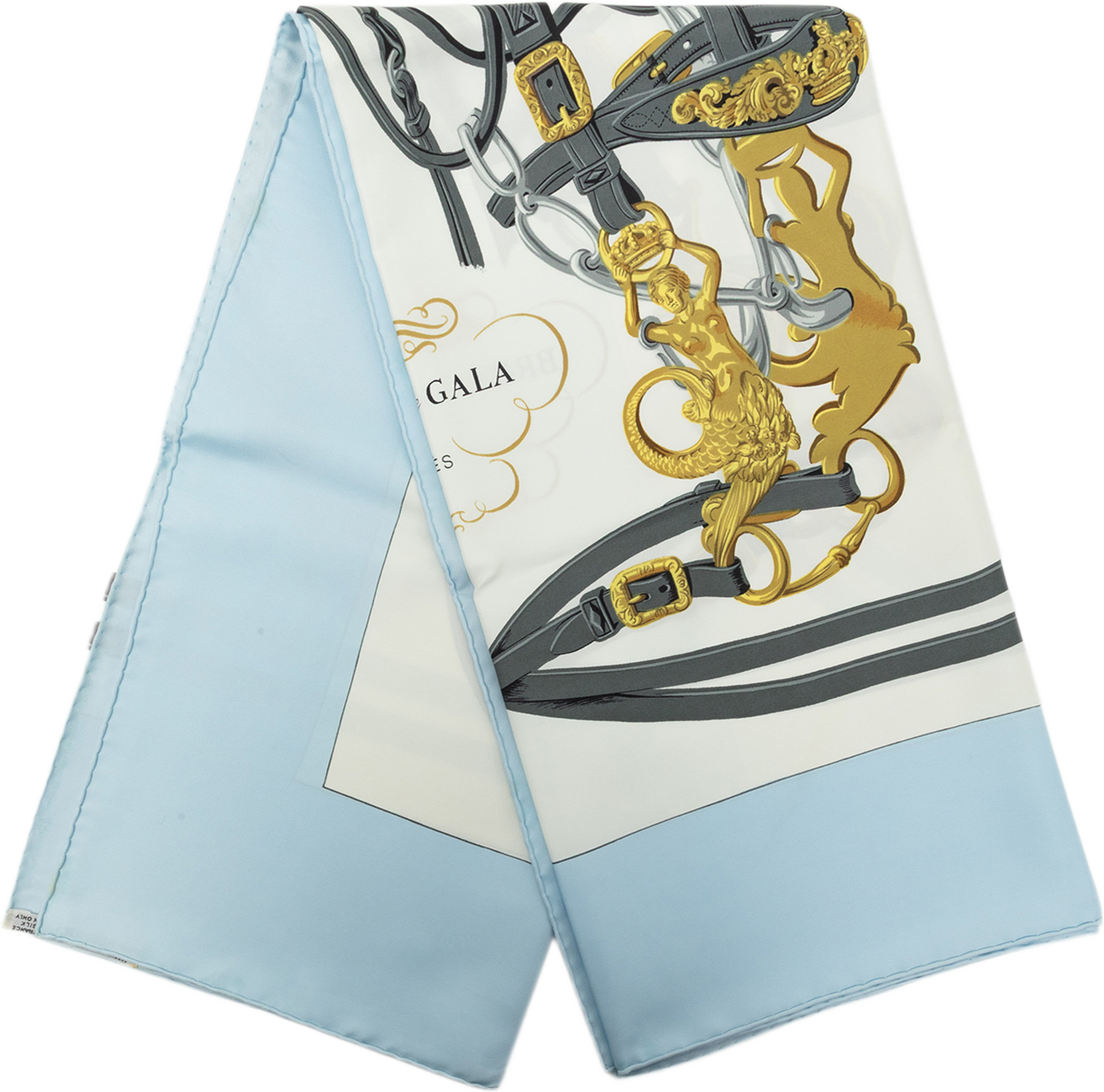 Hermès Brides De Gala Silk Scarf 90, från Luxclusif, i färgen vit. Klicka för att öppna bilden i stort format