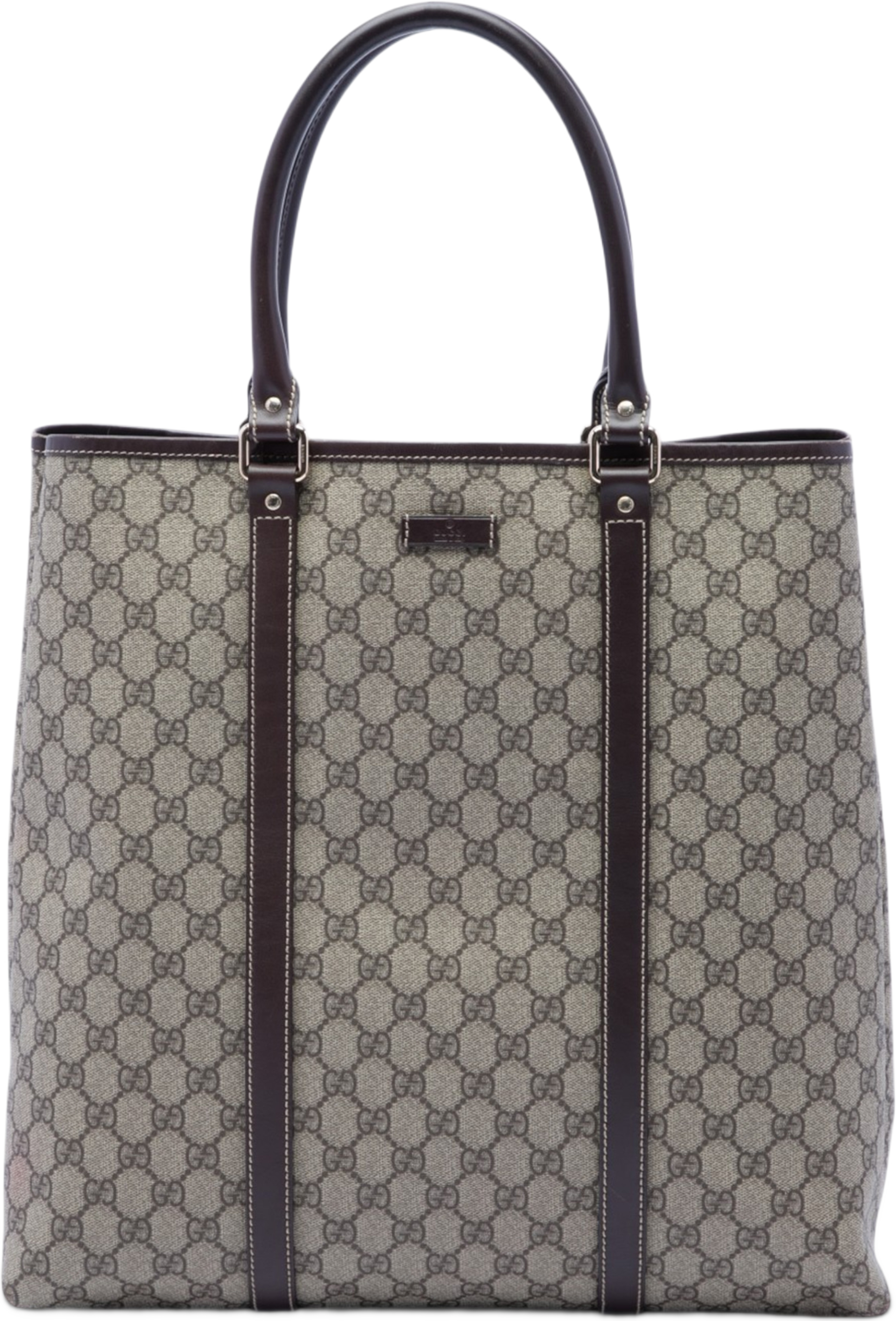 Gucci Gg Supreme Joy Vertical Tote, från Luxclusif, i färgen beige. Klicka för att öppna bilden i stort format
