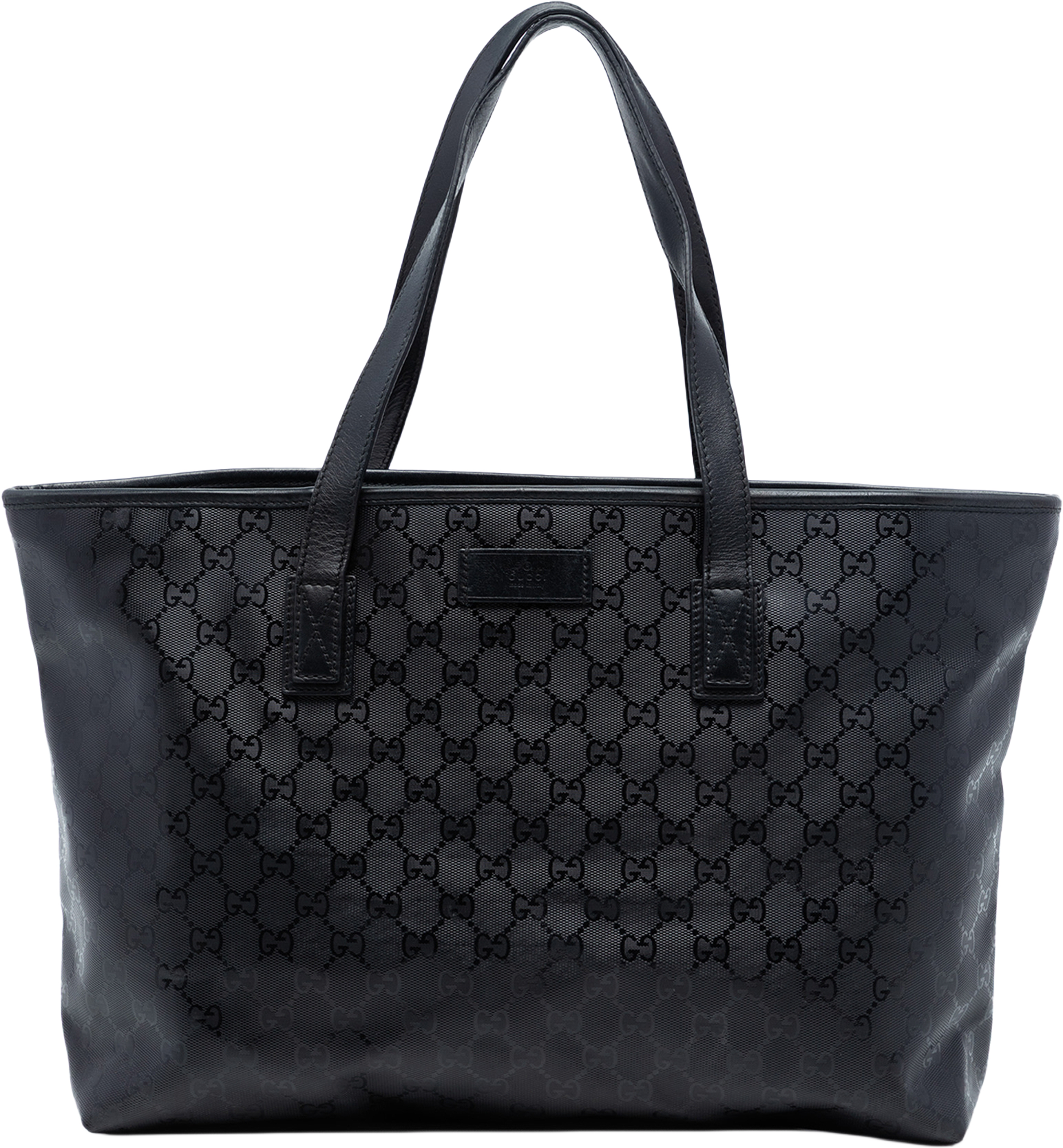 Gucci Medium Gg Imprime Tote, från Luxclusif, i färgen black. Klicka för att öppna bilden i stort format