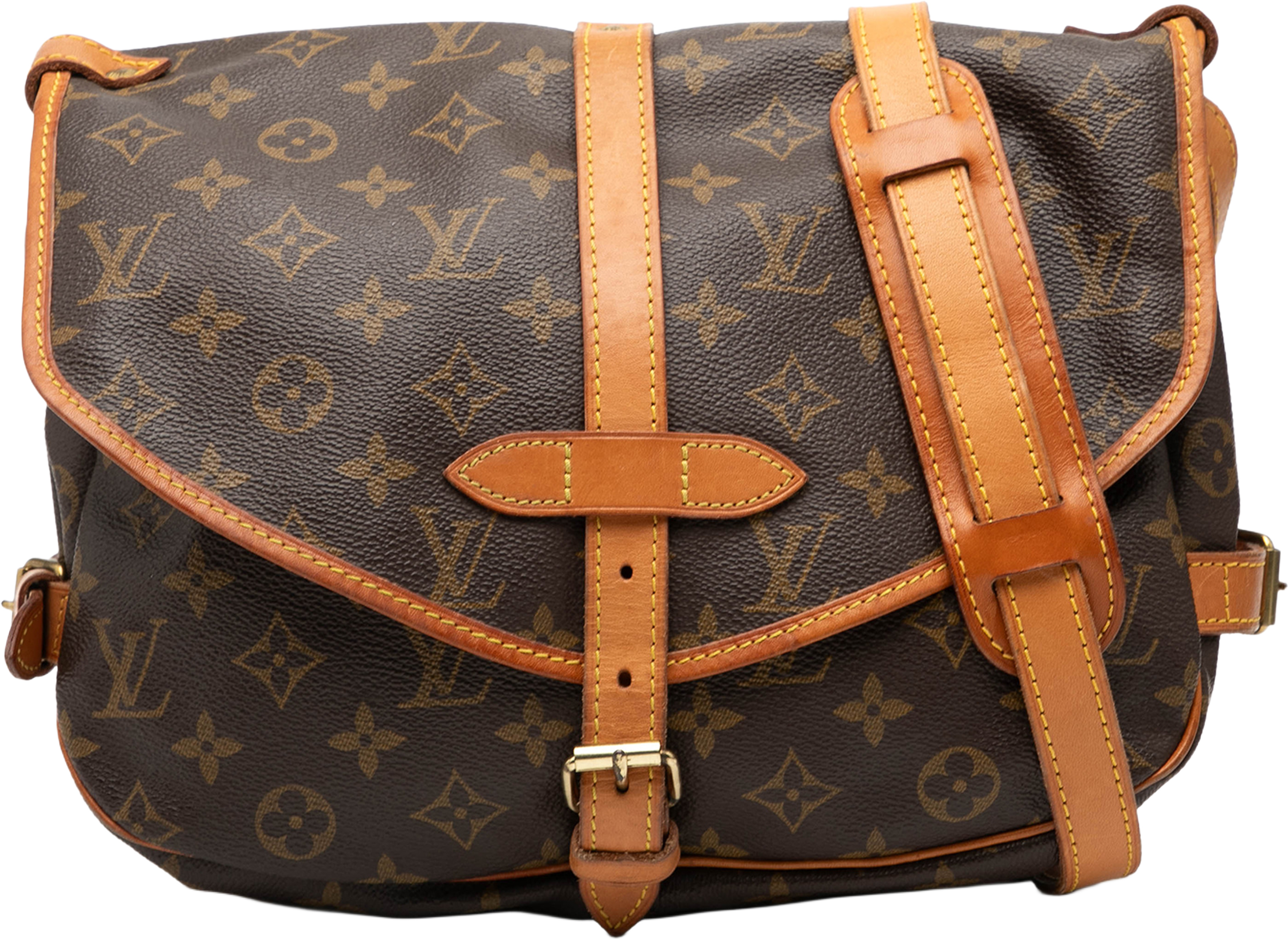 Louis Vuitton Monogram Saumur 30, från Luxclusif, i färgen brown. Klicka för att öppna bilden i stort format