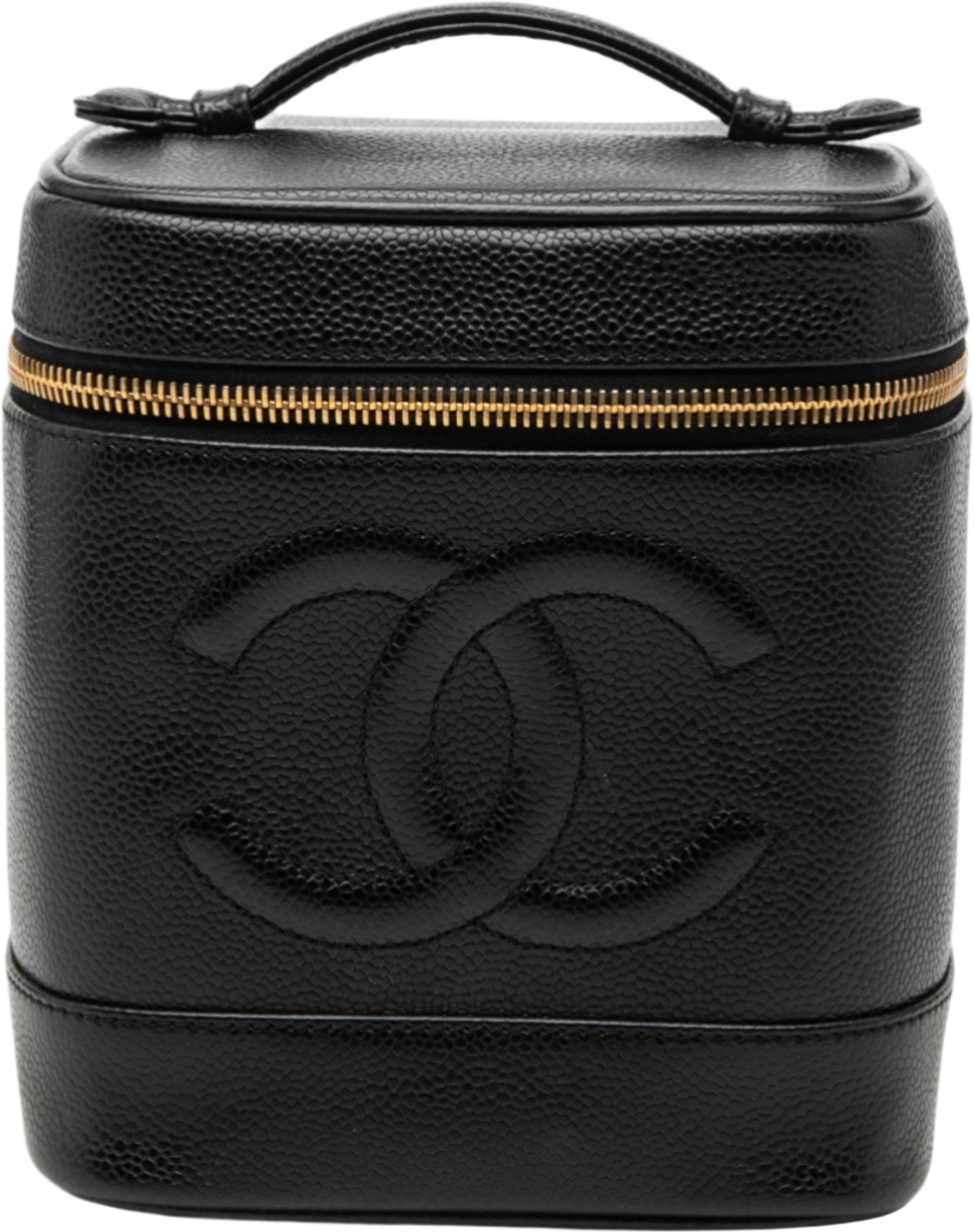 Chanel Cc Caviar Vanity Bag, från Luxclusif, i färgen black. Klicka för att öppna bilden i stort format