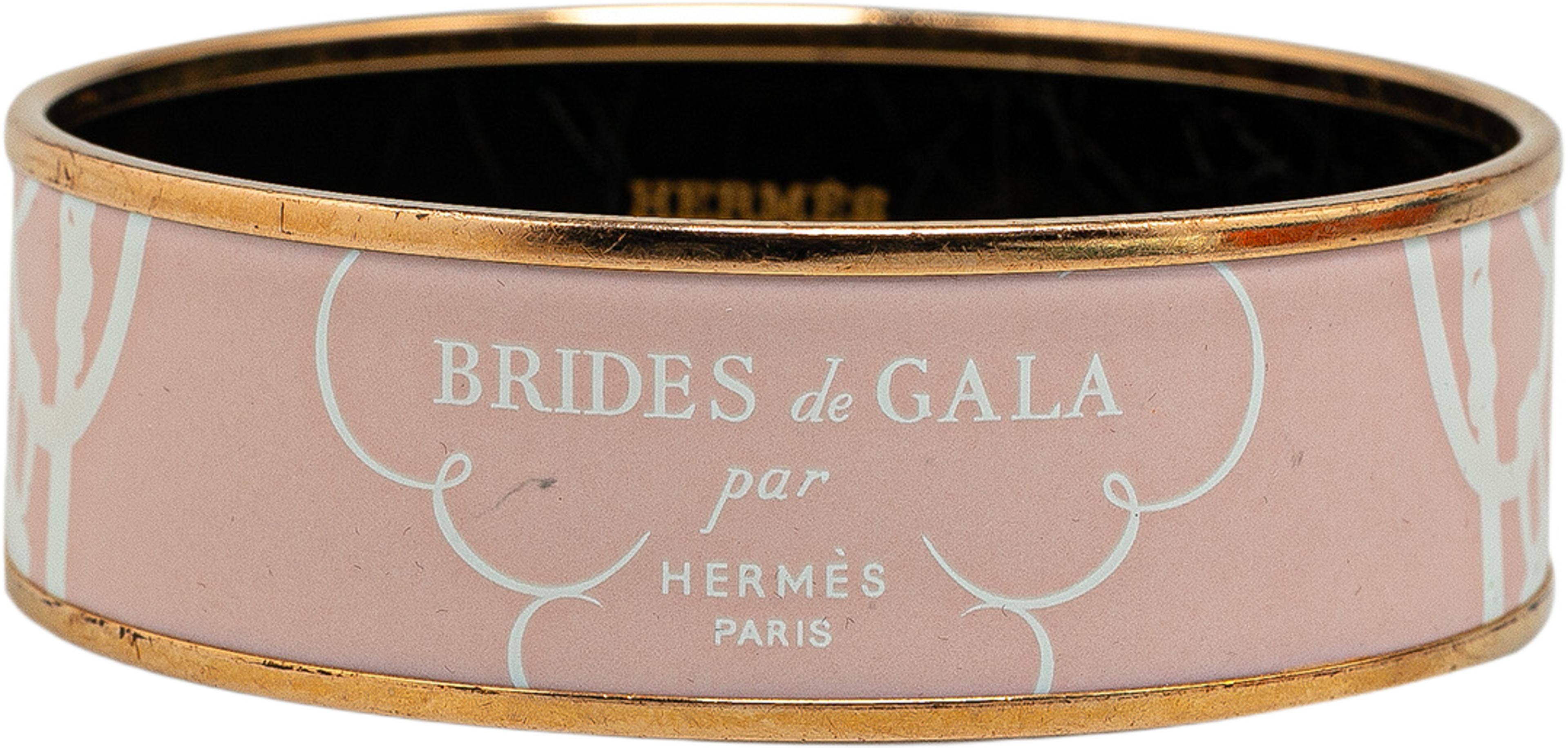 Hermès Wide Enamel Brides De Gala Bangle