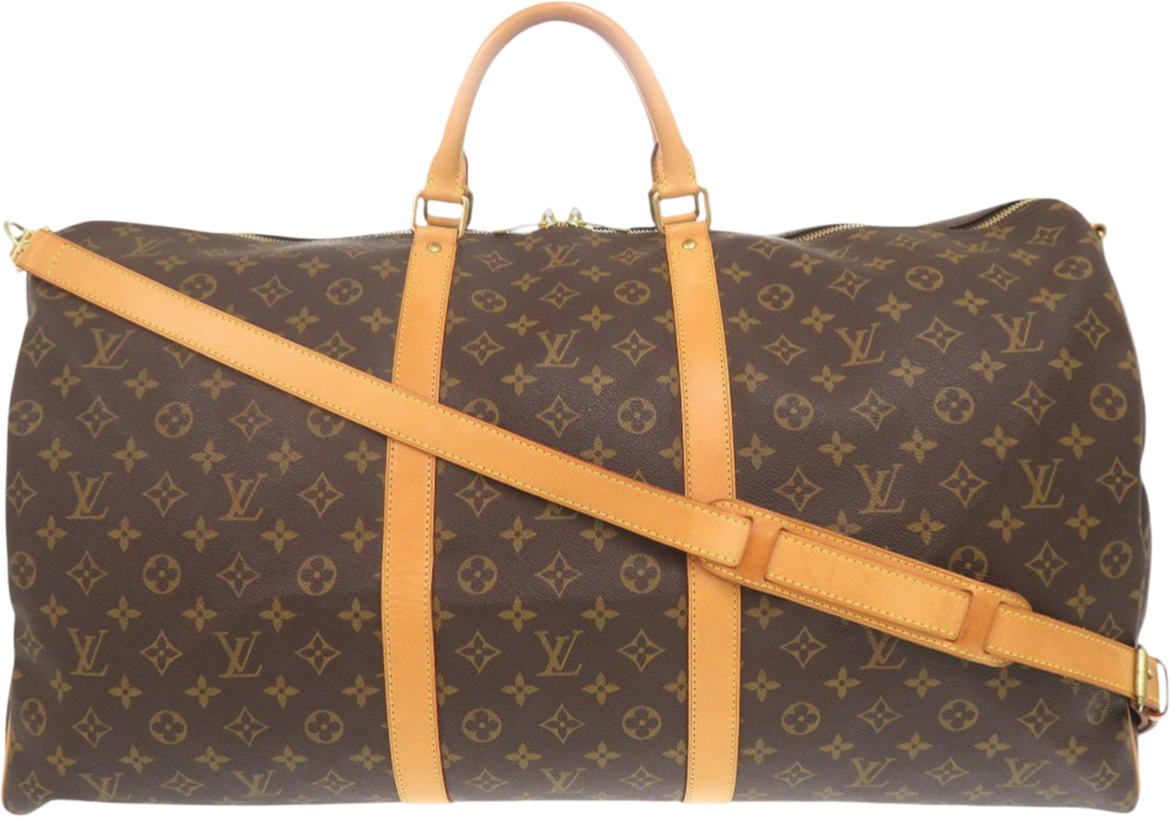Louis Vuitton Monogram Keepall Bandouliere 60, från Luxclusif, i färgen brown. Klicka för att öppna bilden i stort format