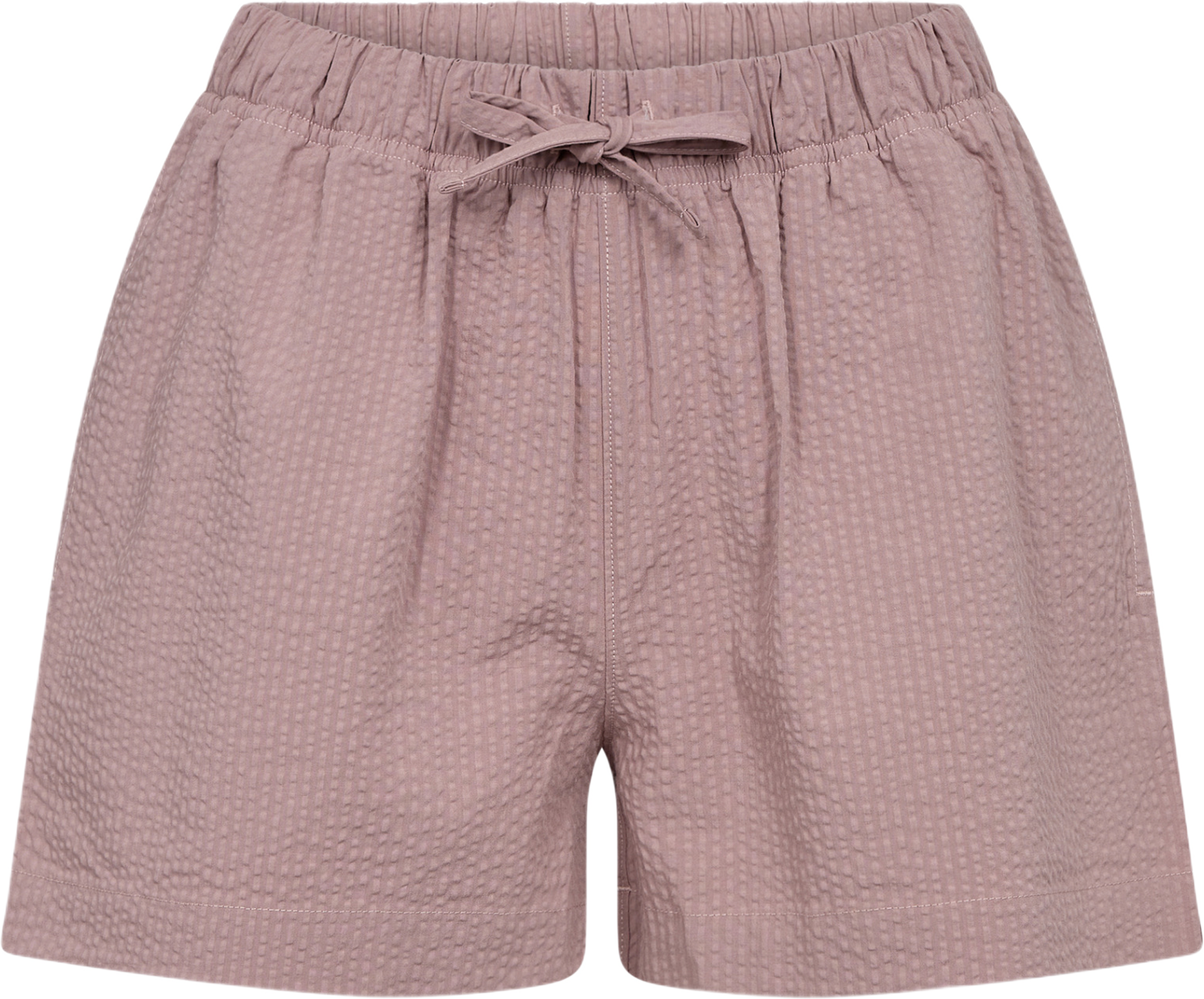 Bambu, "seersucker" Nattshorts, Ros