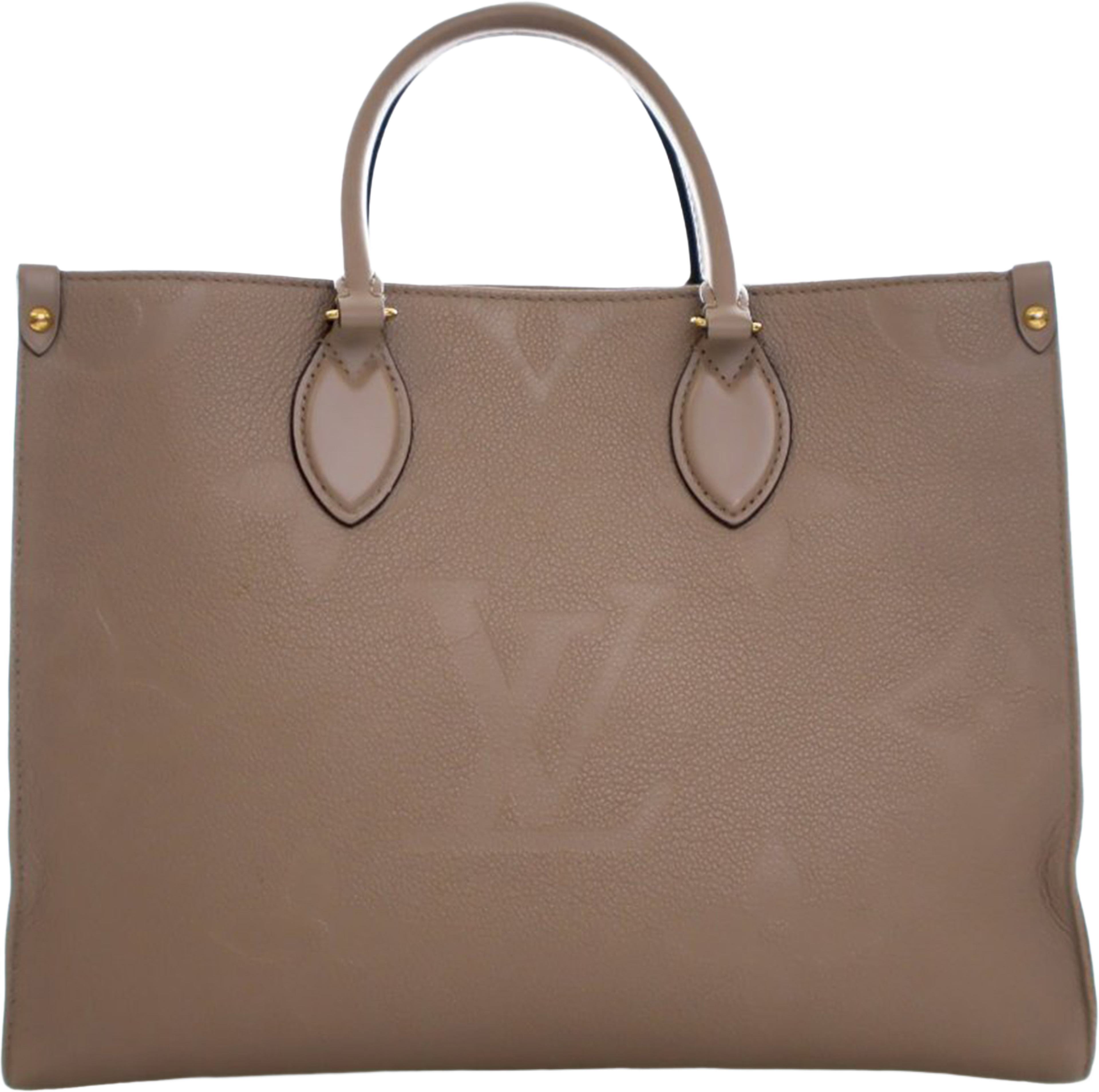 Louis Vuitton Monogram Empreinte Onthego Mm, från Luxclusif, i färgen beige. Klicka för att öppna bilden i stort format
