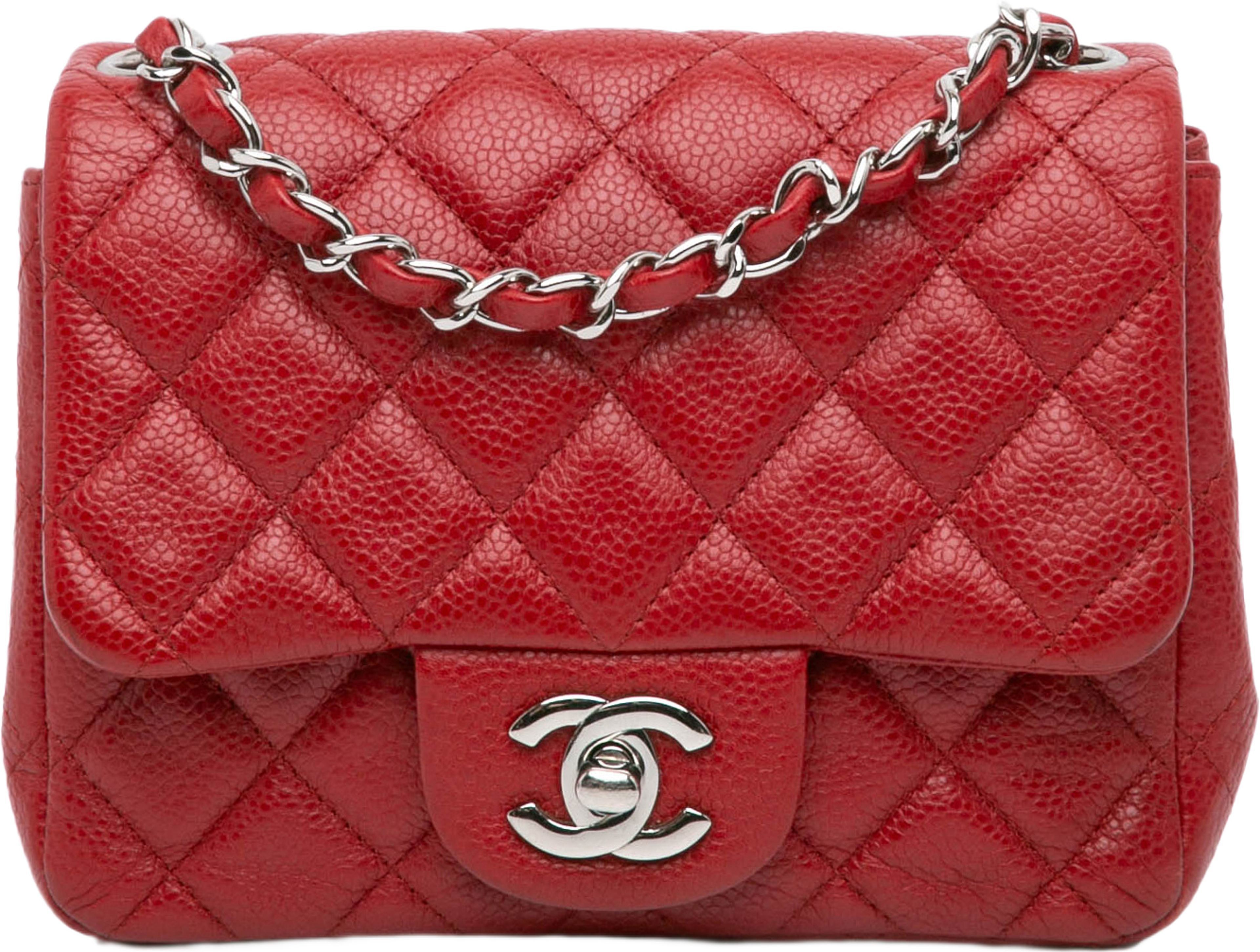 Chanel Mini Square Classic Caviar Single Flap