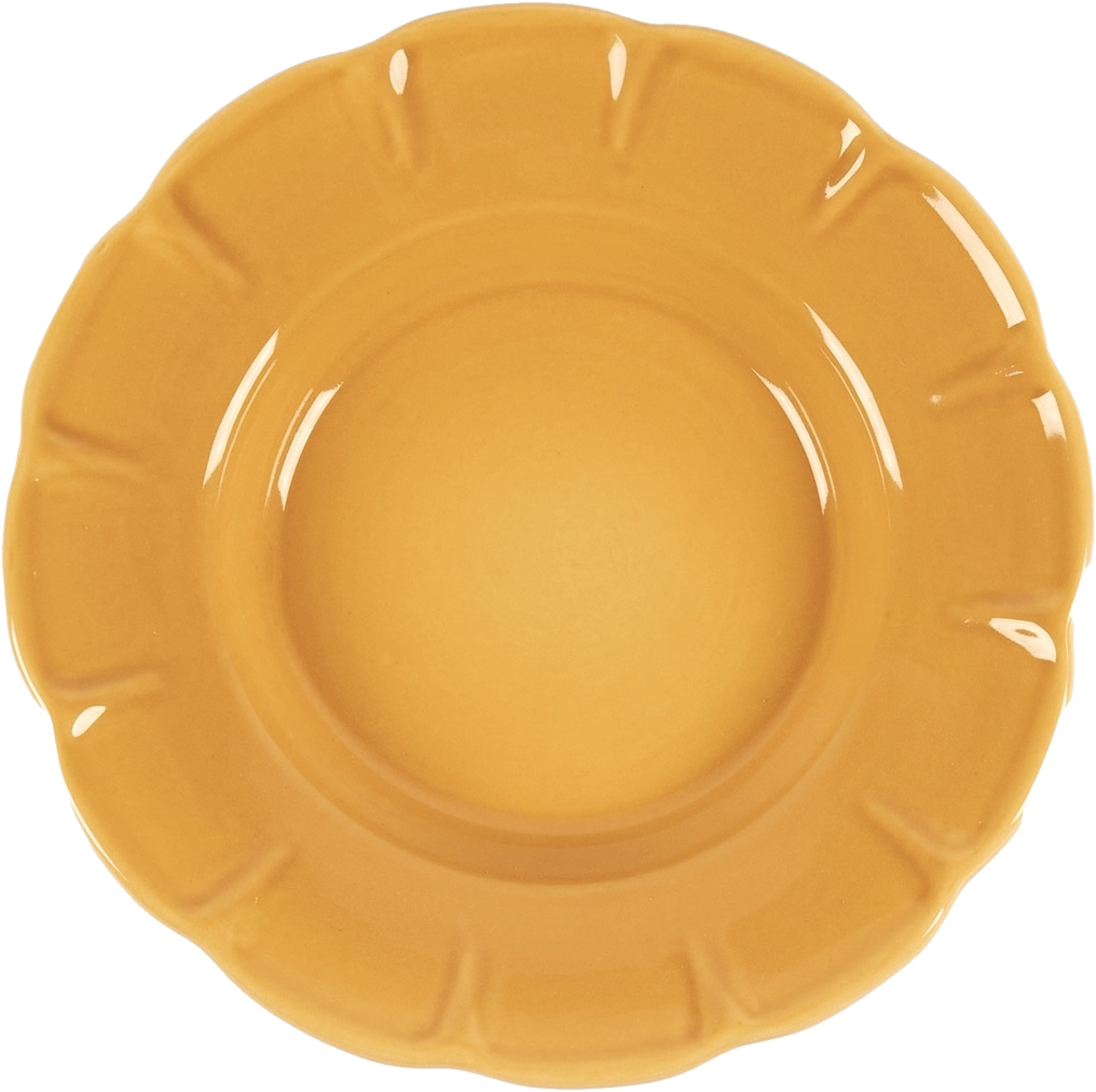Everyday Charm Djup Tallrik - 25 Cm, från Pick A Poppy, i färgen yellow. Klicka för att öppna bilden i stort format