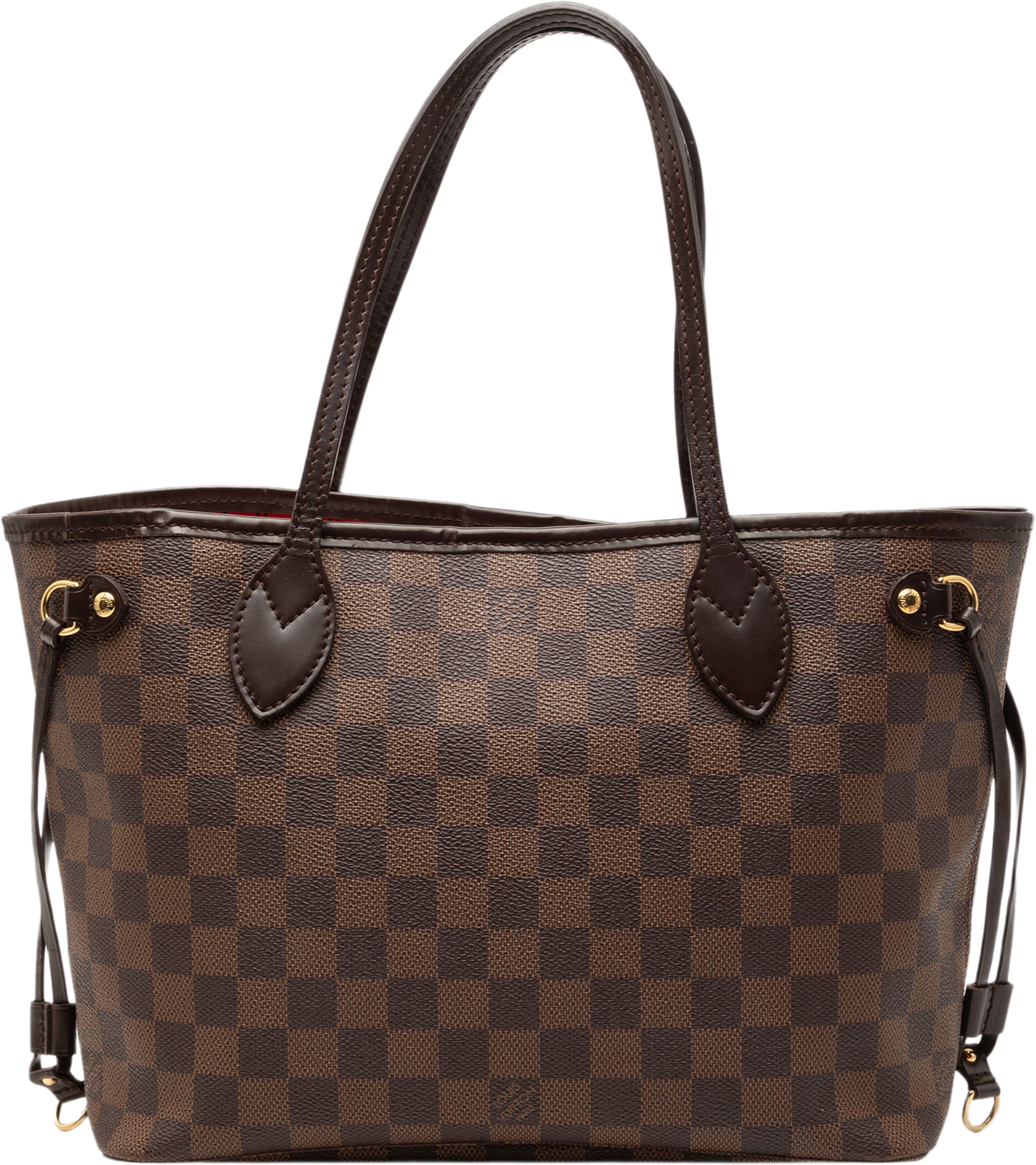 Louis Vuitton Damier Ebene Neverfull Pm, från Luxclusif, i färgen brown. Klicka för att öppna bilden i stort format