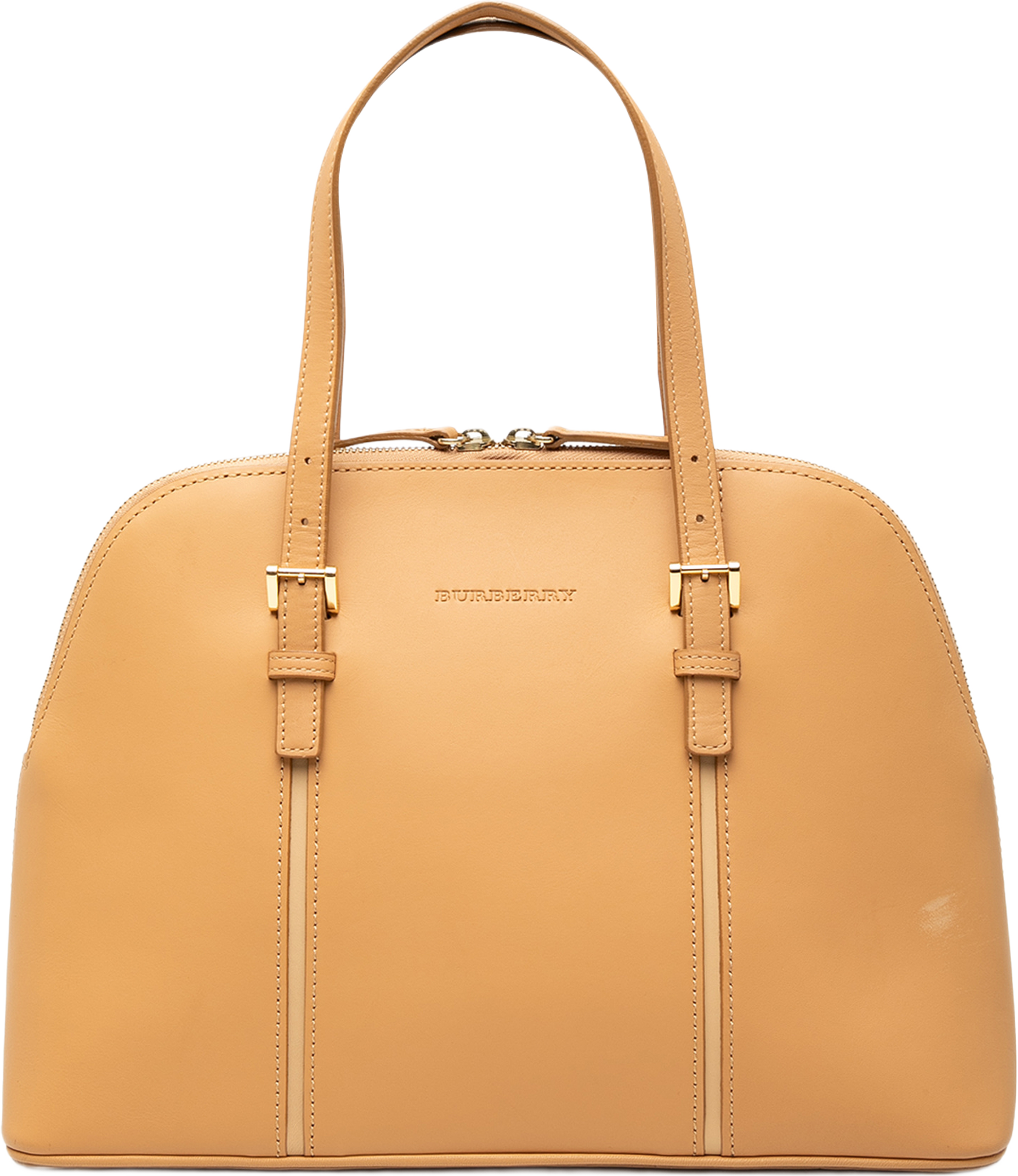 Burberry Leather Handbag, från Luxclusif, i färgen brun. Klicka för att öppna bilden i stort format