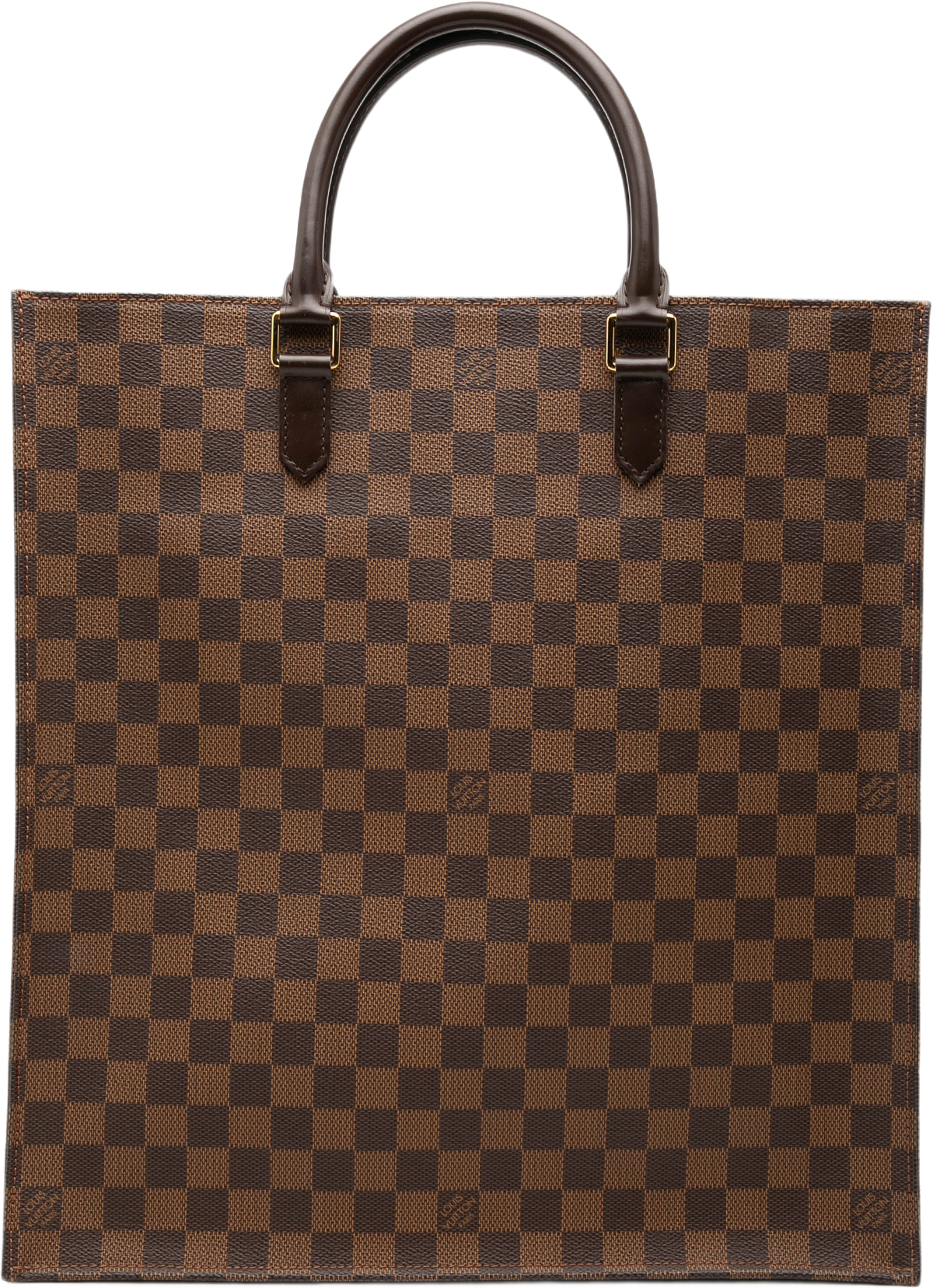 Louis Vuitton Damier Ebene Sac Plat, från Luxclusif, i färgen brun. Klicka för att öppna bilden i stort format