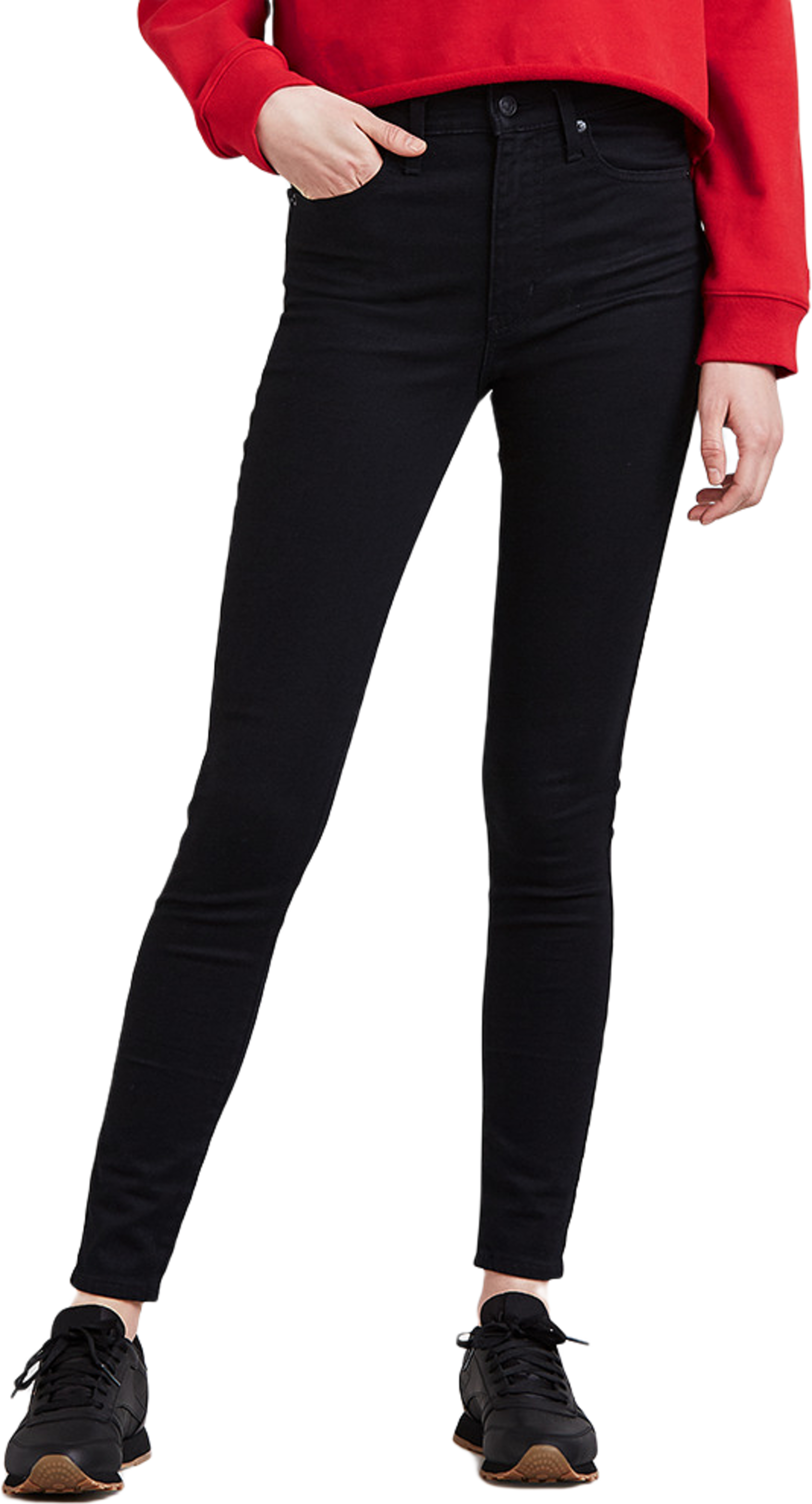 Levi's Bottoms MILE HIGH SUPER SKINNY BLACK GALAXY