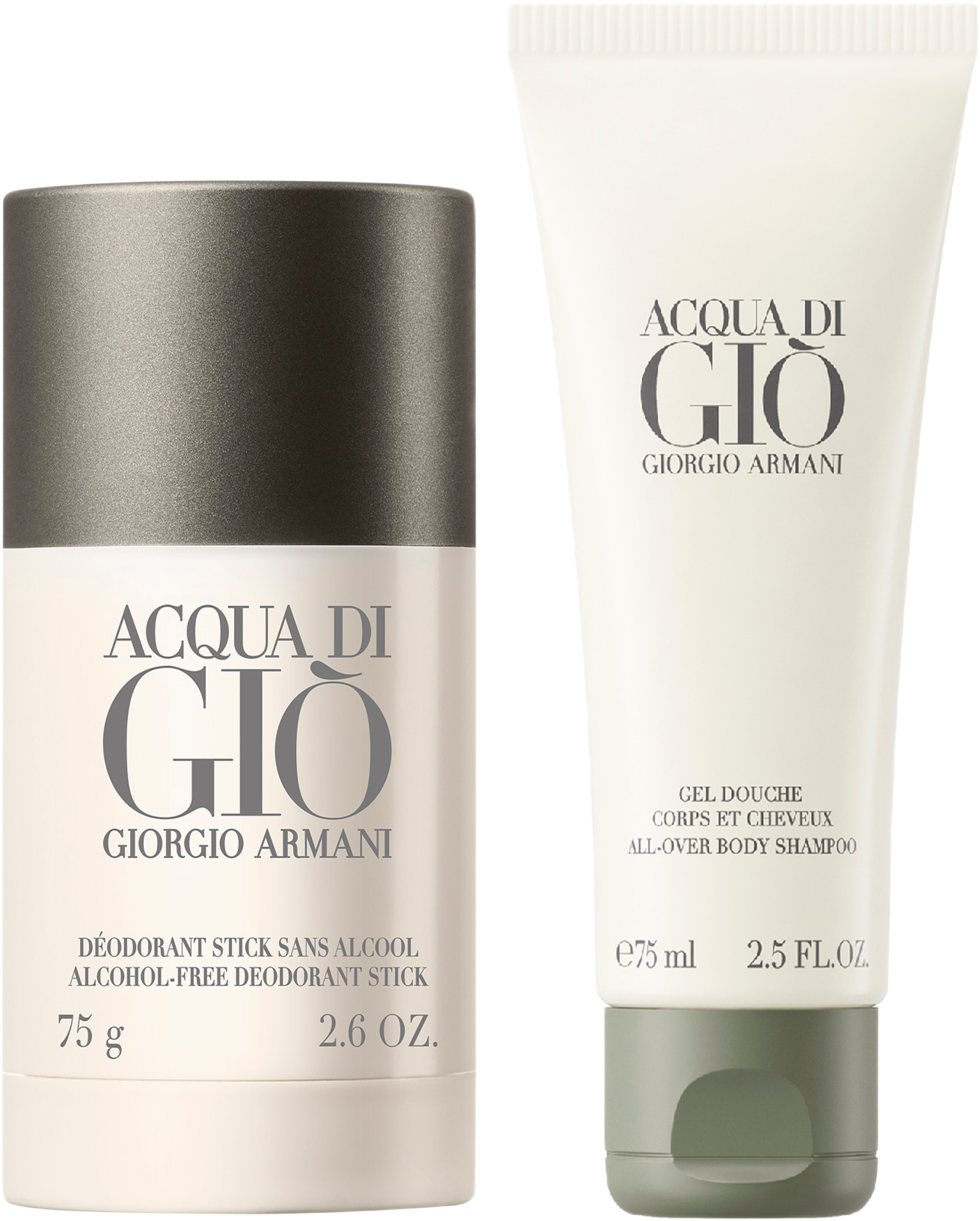Acqua di Giò EDT deodorant stick 75ml & shower gel 75ml Holiday 2025 Gift Set, från Armani. Klicka för att öppna bilden i stort format