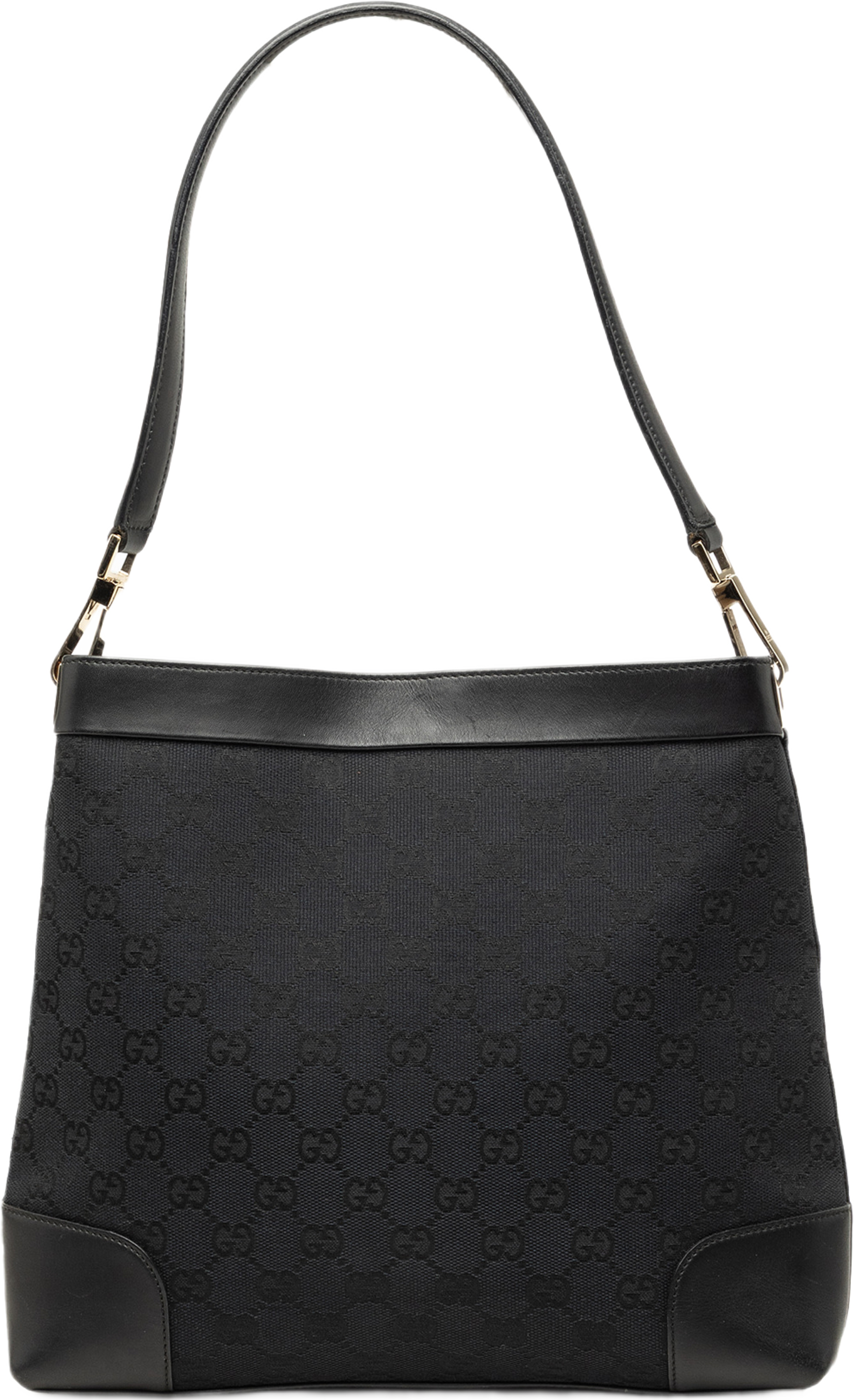 Gucci Gg Canvas Shoulder Bag, från Luxclusif, i färgen svart. Klicka för att öppna bilden i stort format