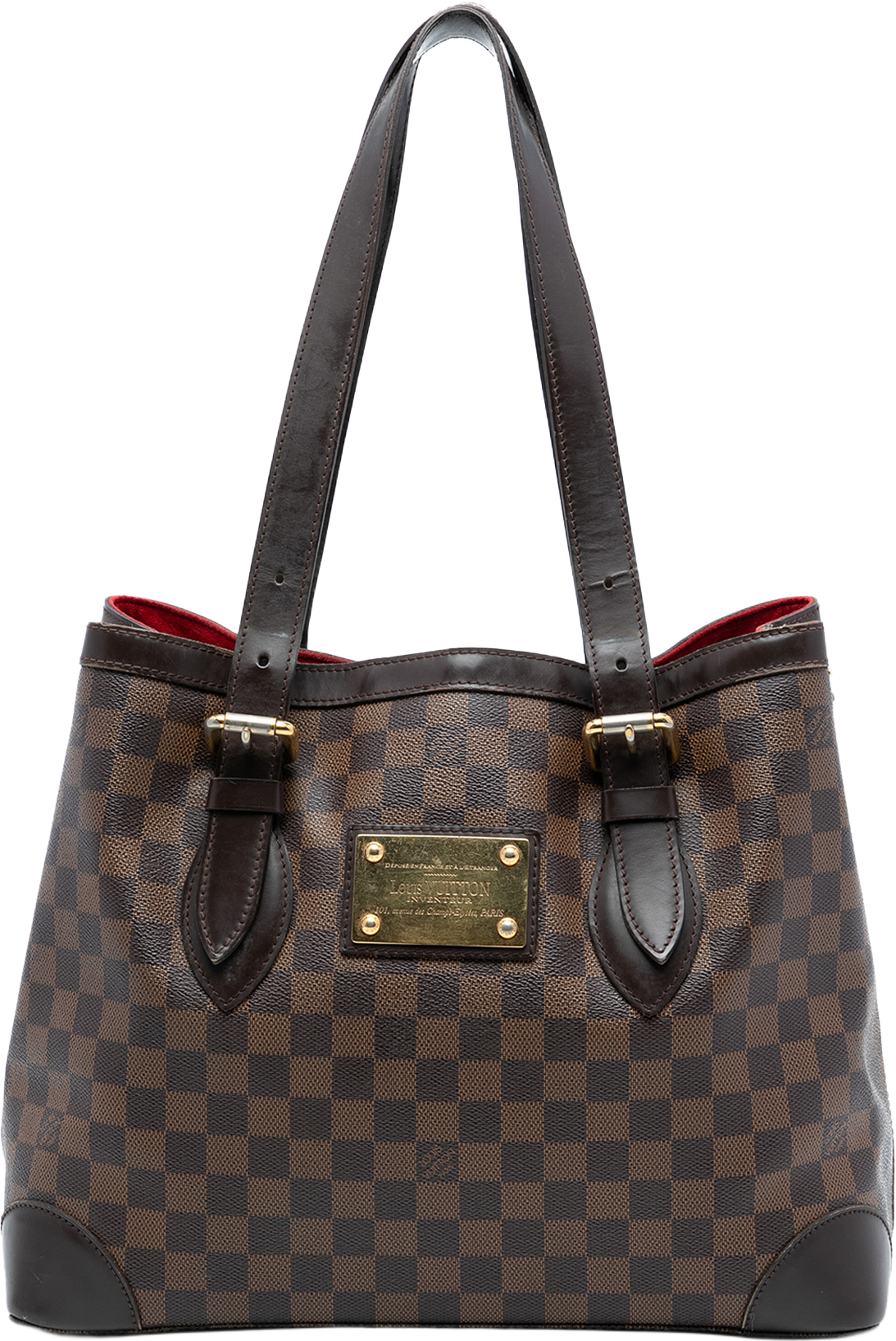 Louis Vuitton Damier Ebene Hampstead Mm, från Luxclusif, i färgen brown. Klicka för att öppna bilden i stort format