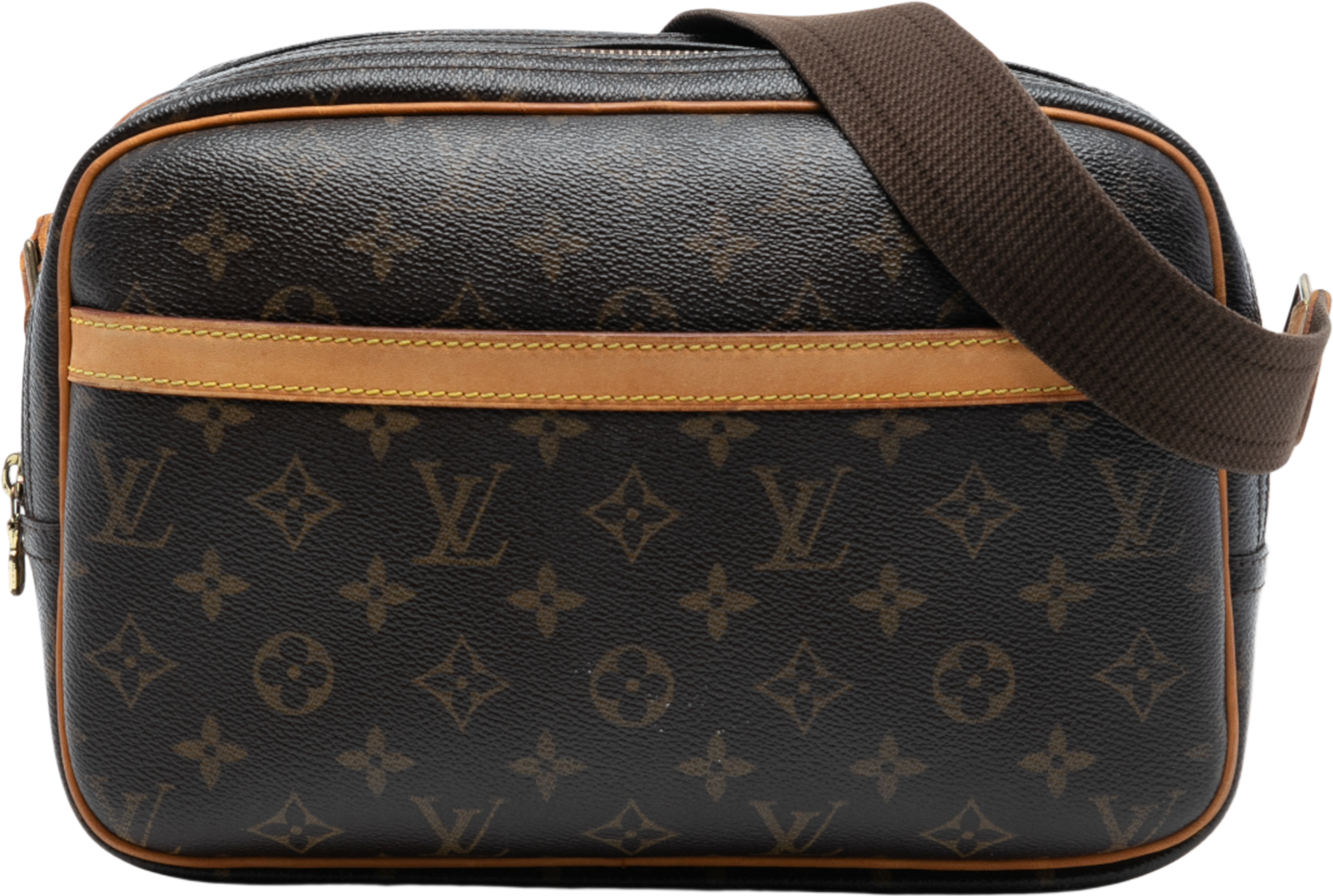 Louis Vuitton Monogram Reporter Pm, från Luxclusif, i färgen brown. Klicka för att öppna bilden i stort format