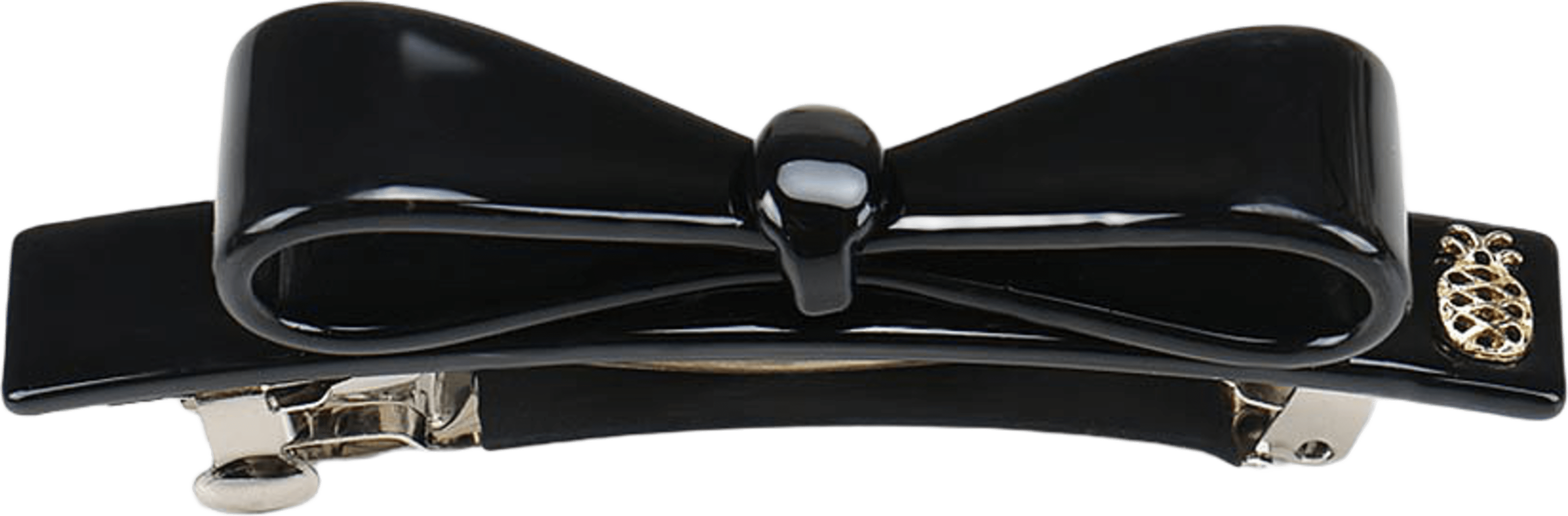 Bow Clip - Glossy Black