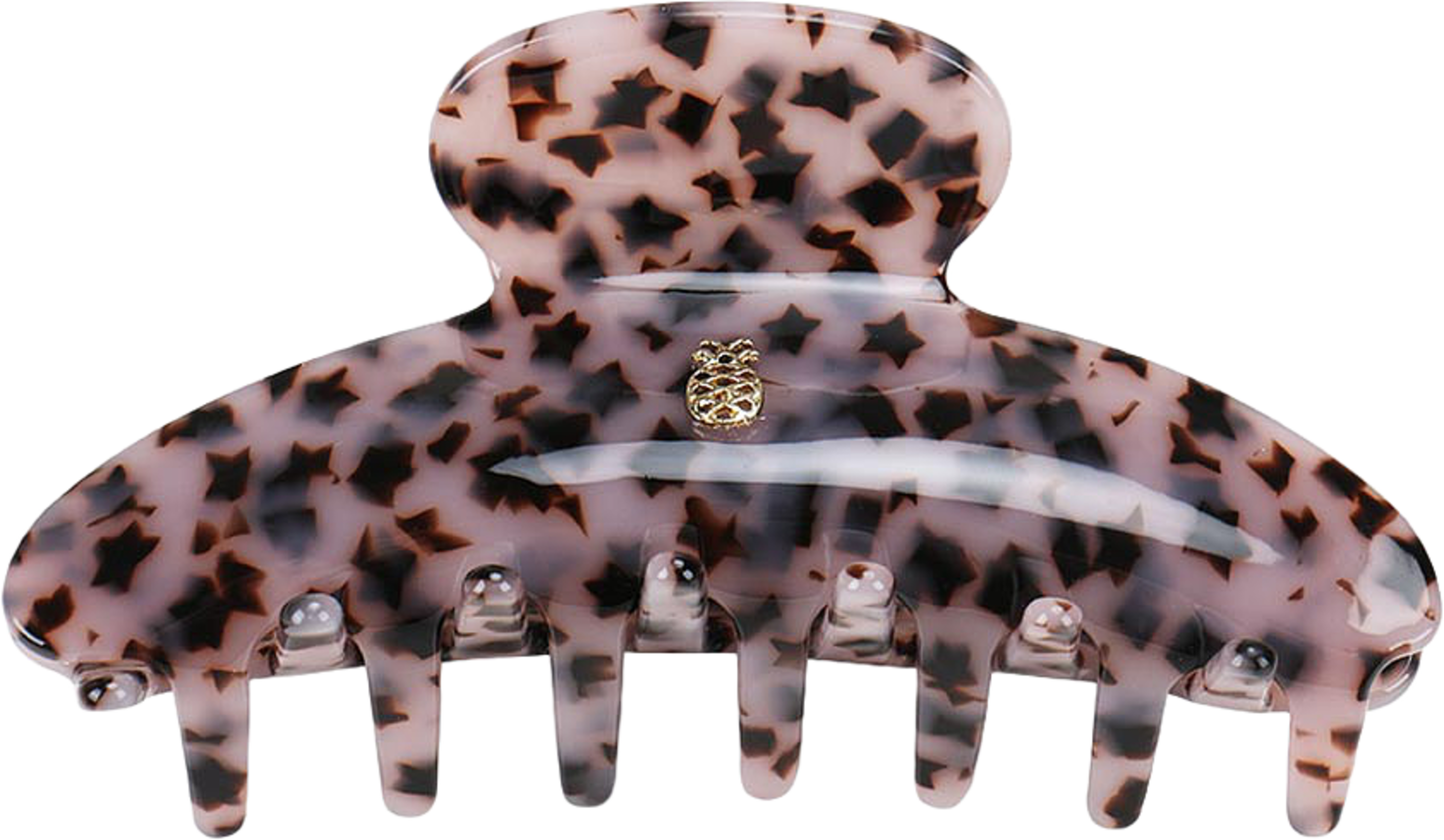 Large Hair Claw - Taupe Star