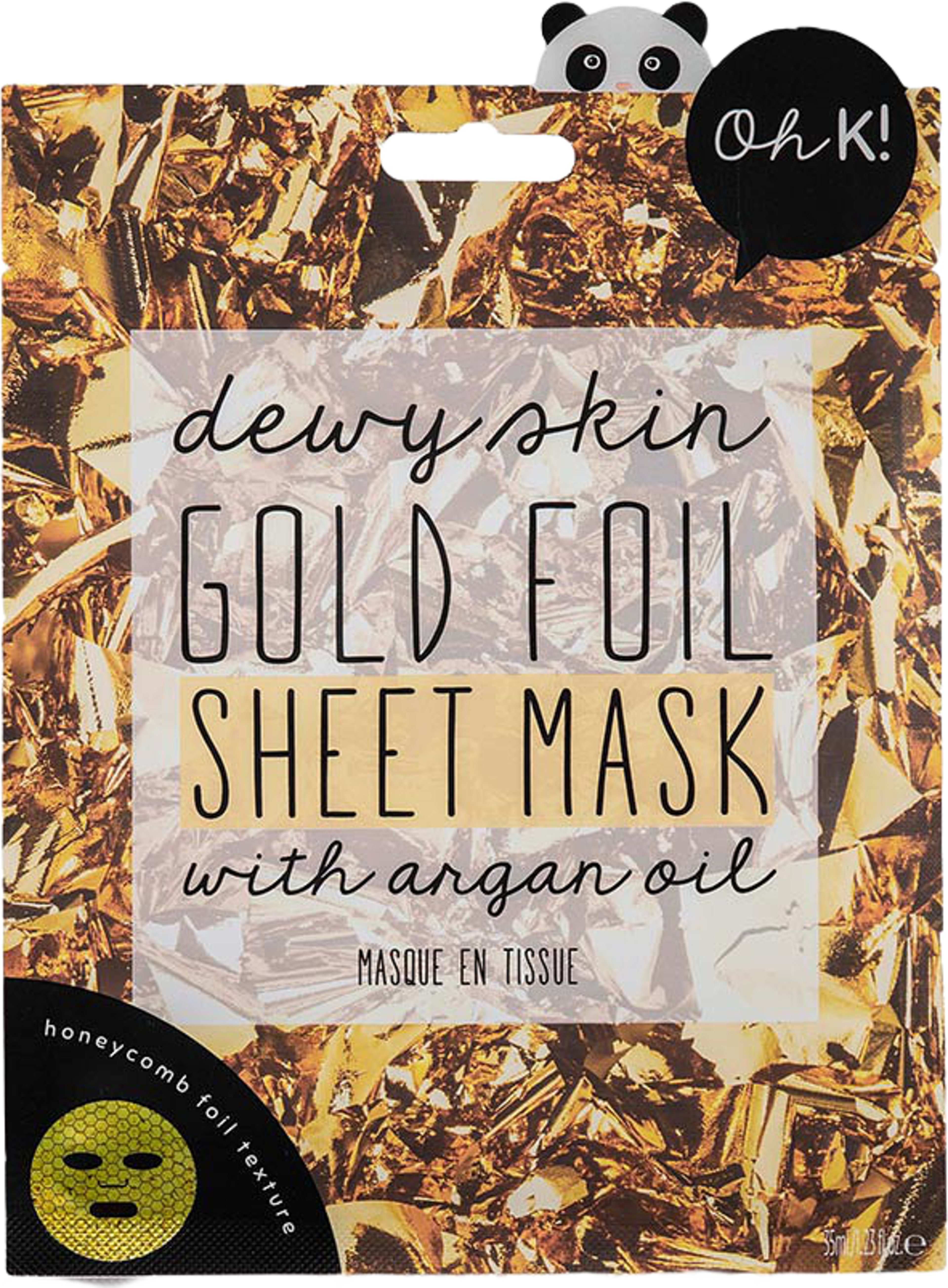Dewy Skin Gold Foil Sheet Mask, från Oh K. Klicka för att öppna bilden i stort format