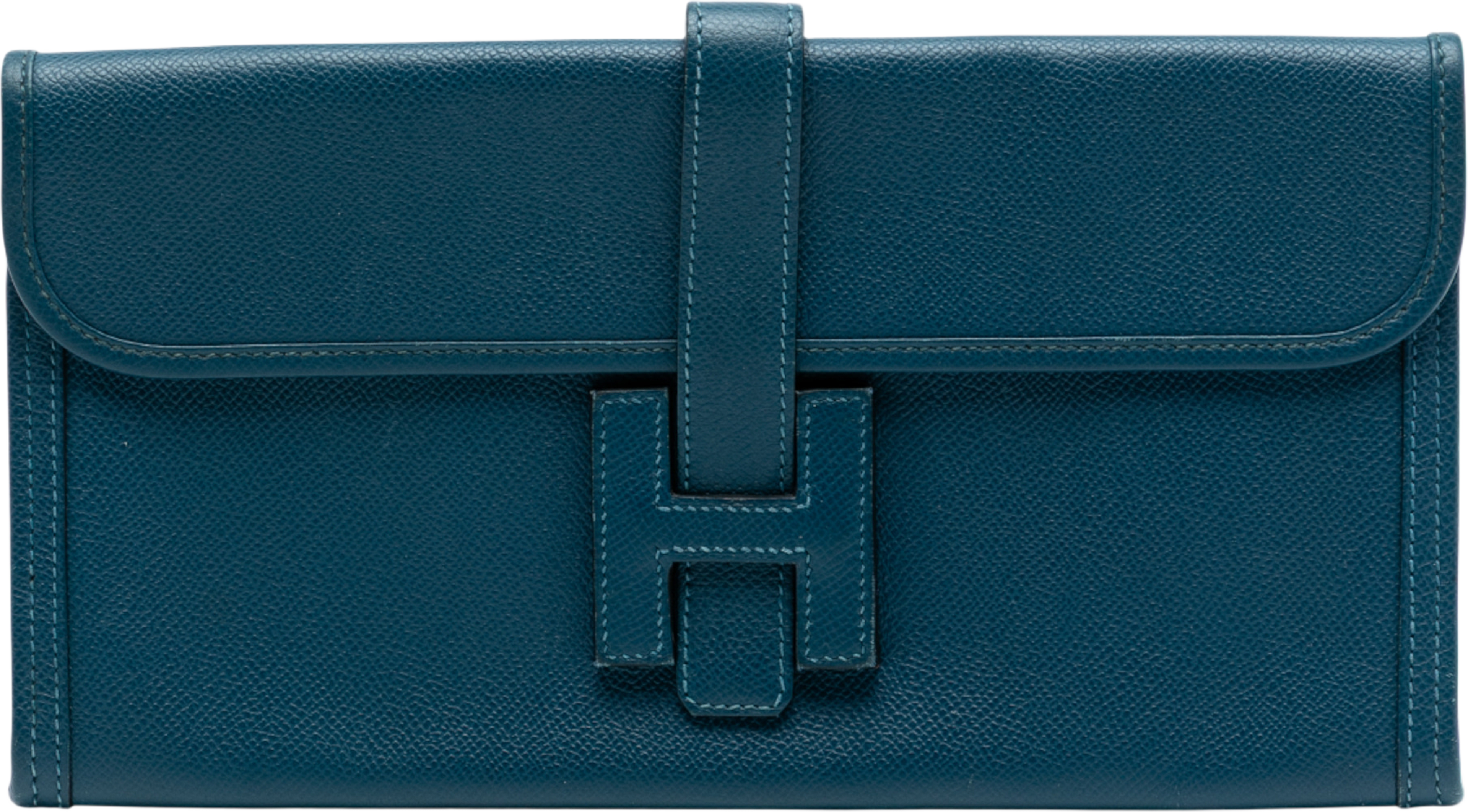 Hermès Epsom Jige Elan 29, från Luxclusif, i färgen peacock. Klicka för att öppna bilden i stort format