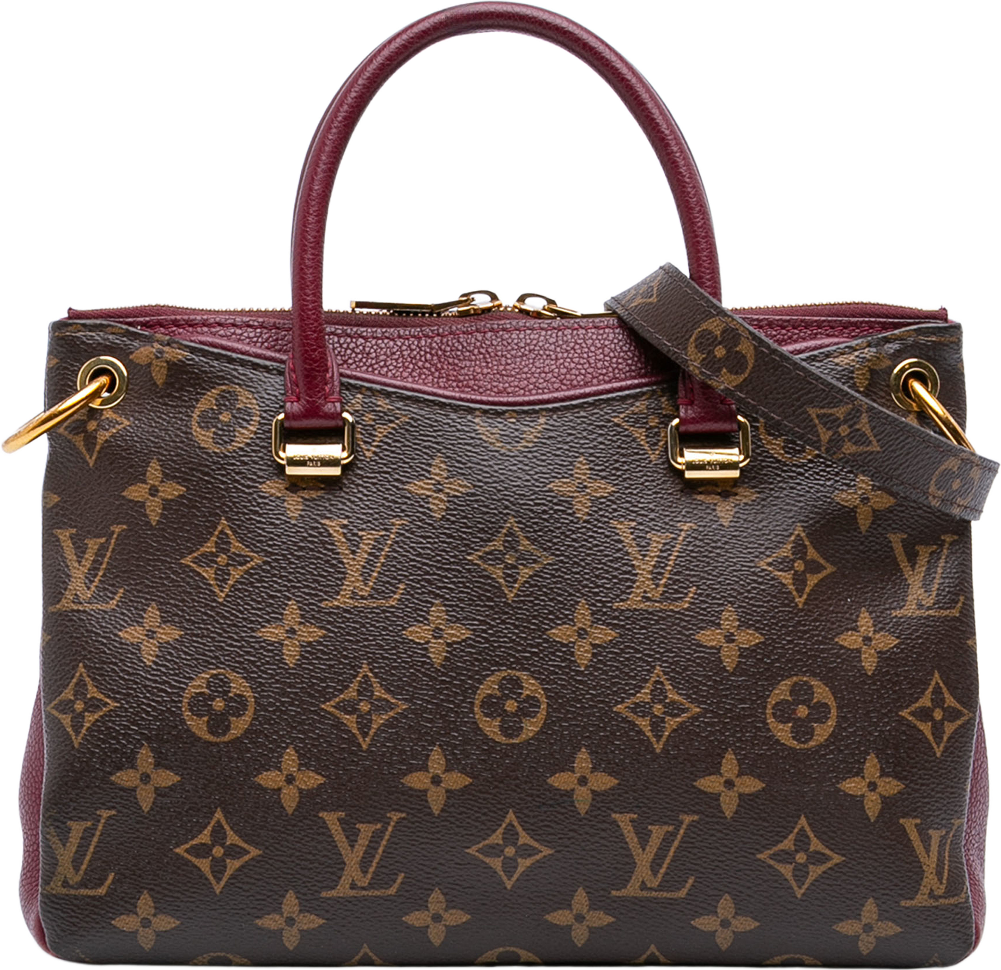 Louis Vuitton Monogram Pallas Bb, från Luxclusif, i färgen brown. Klicka för att öppna bilden i stort format