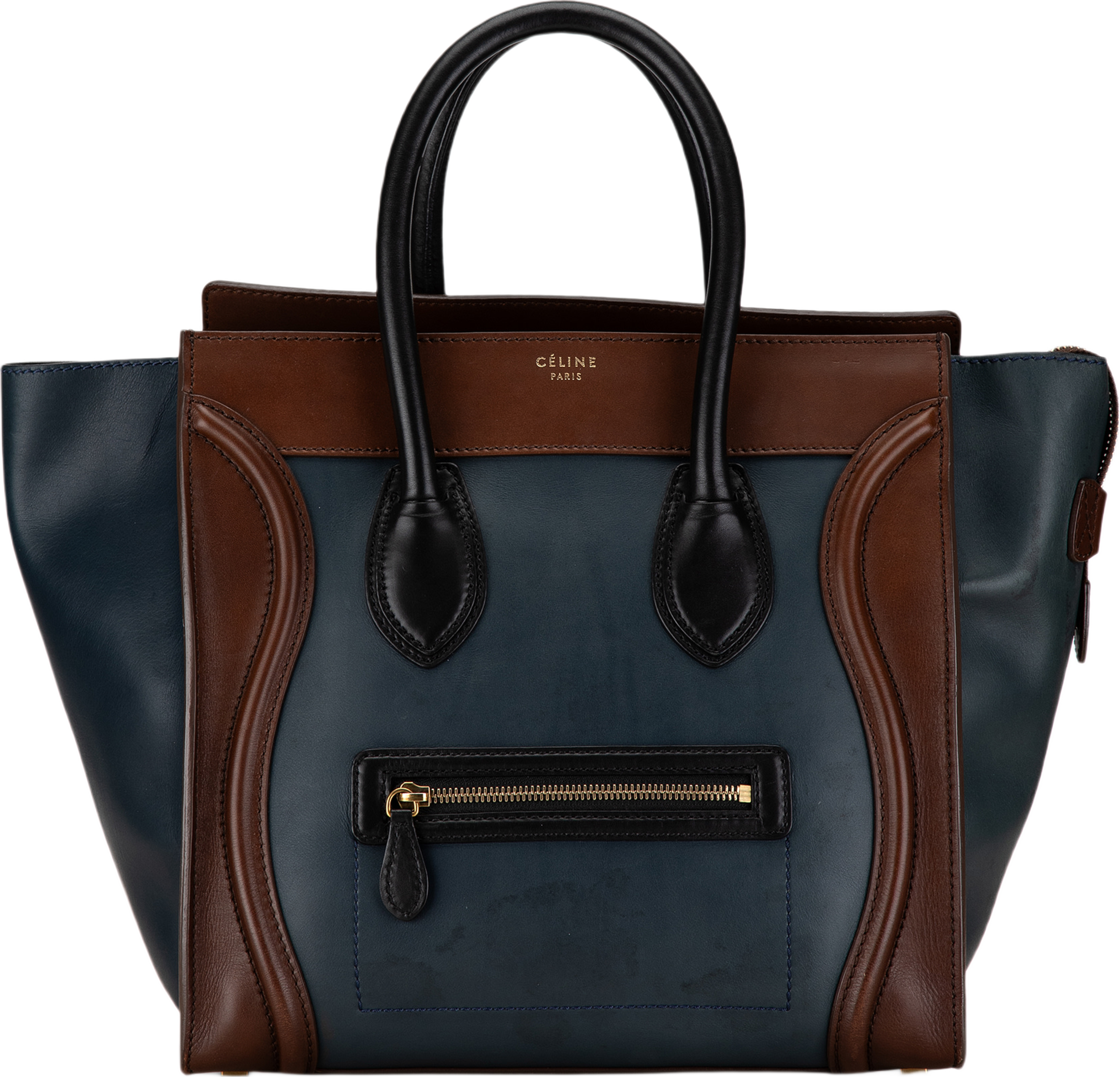 Celine Mini Bicolor Luggage Tote