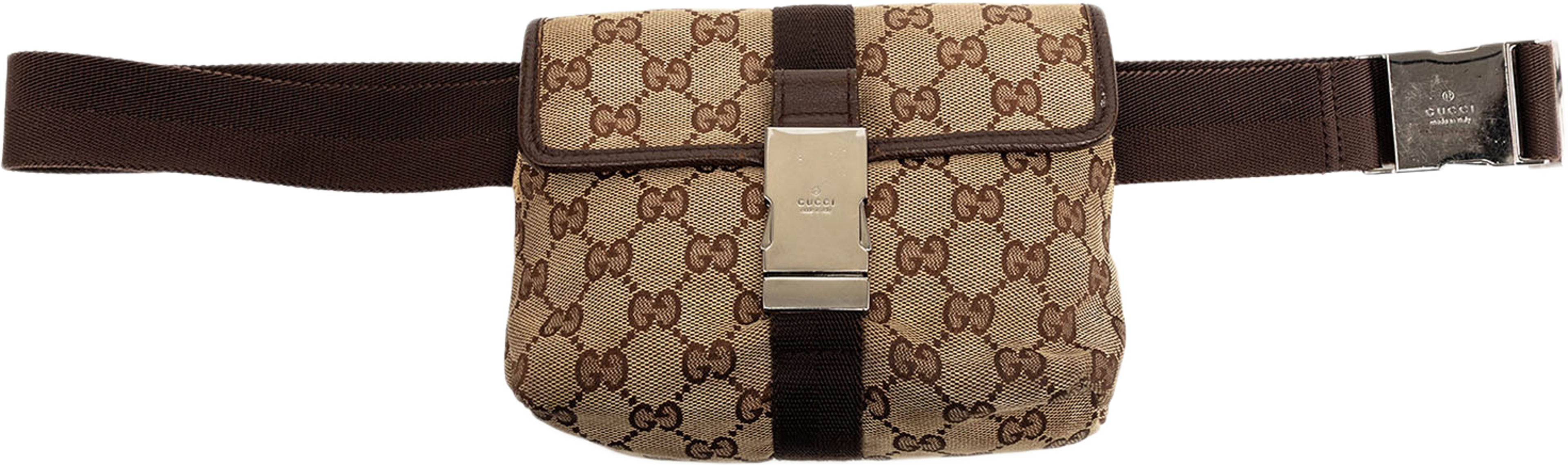 Gucci Gg Canvas Belt Bag, från Luxclusif, i färgen beige. Klicka för att öppna bilden i stort format