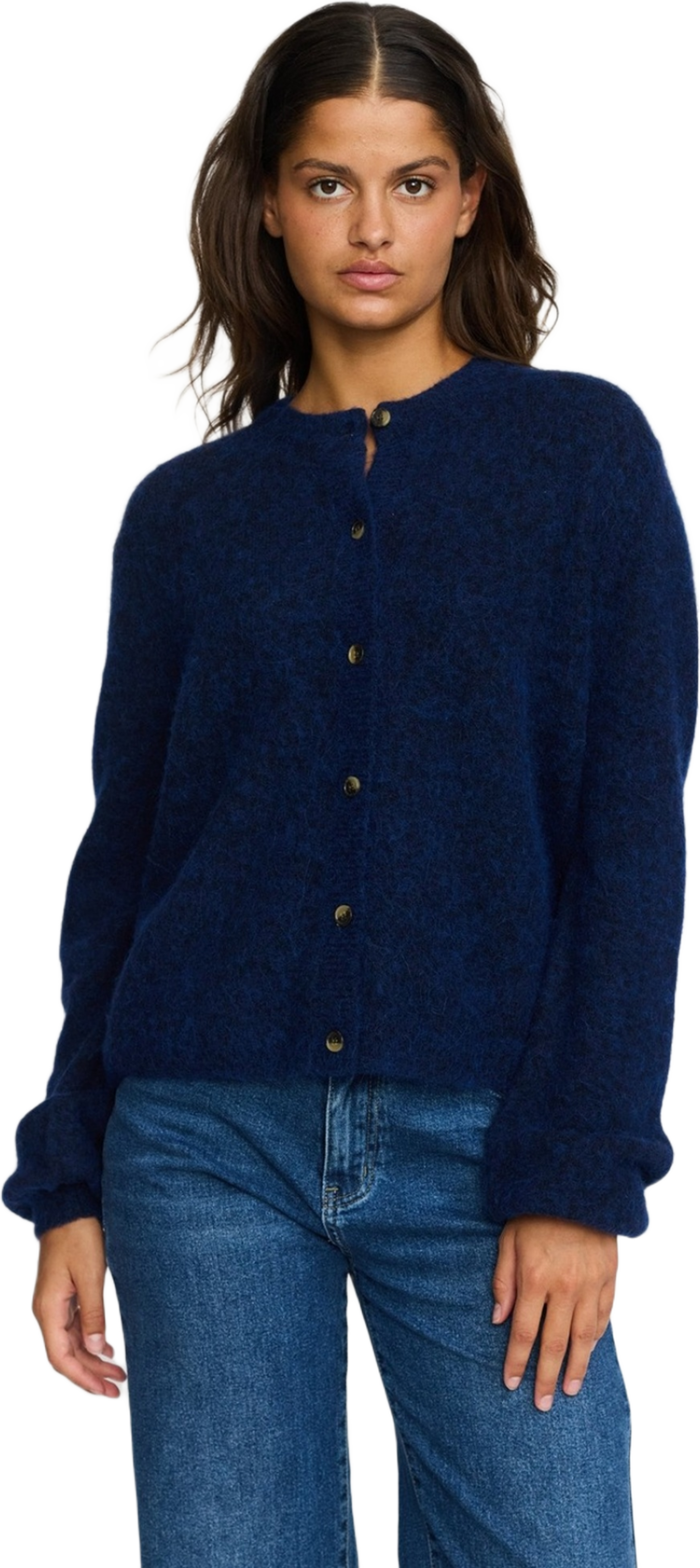 Srallison O-neck Cardigan Knit