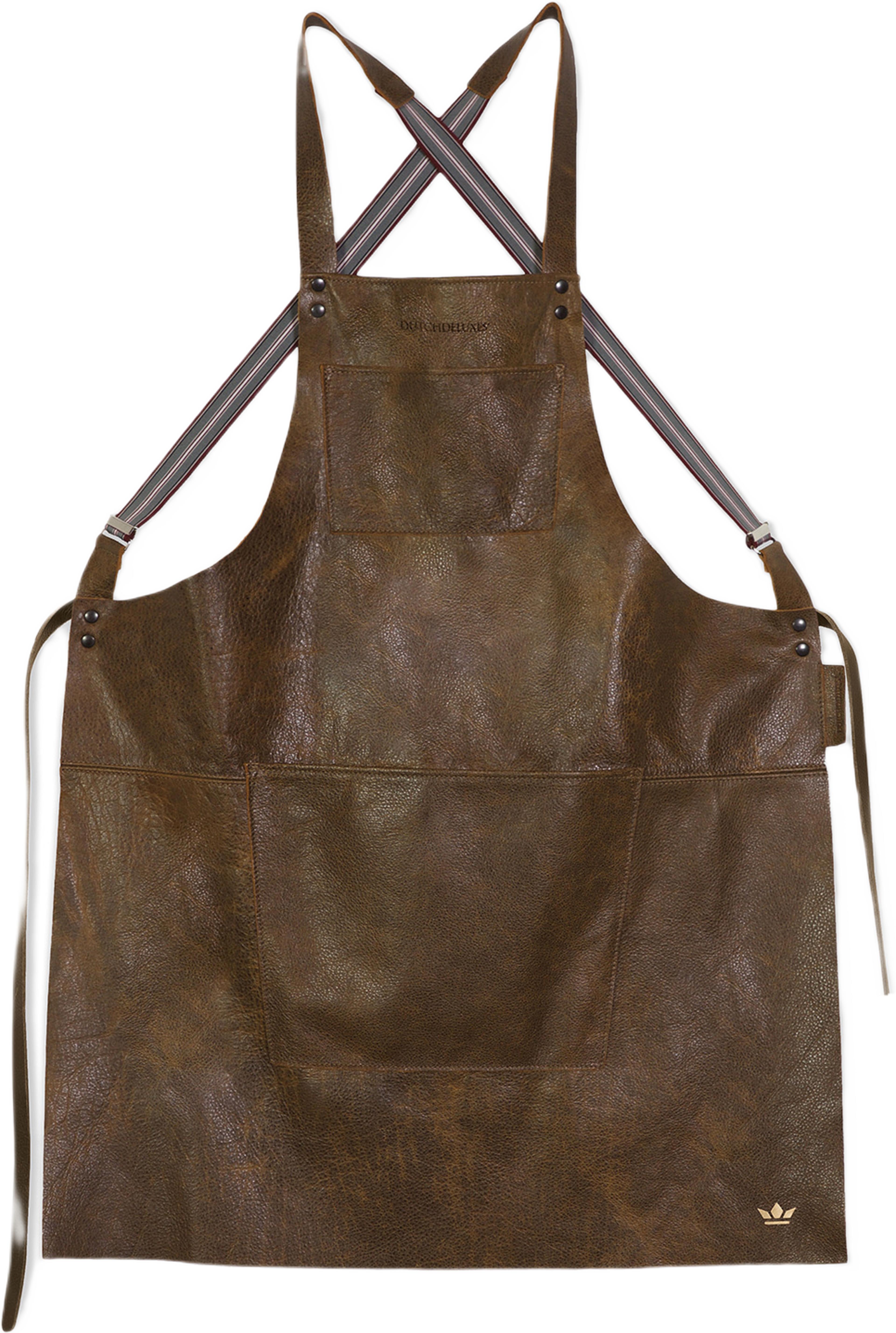 Förkläde Med Hängslen 65 X 77 Cm, från Dutchdeluxes, i färgen Dark brown. Klicka för att öppna bilden i stort format