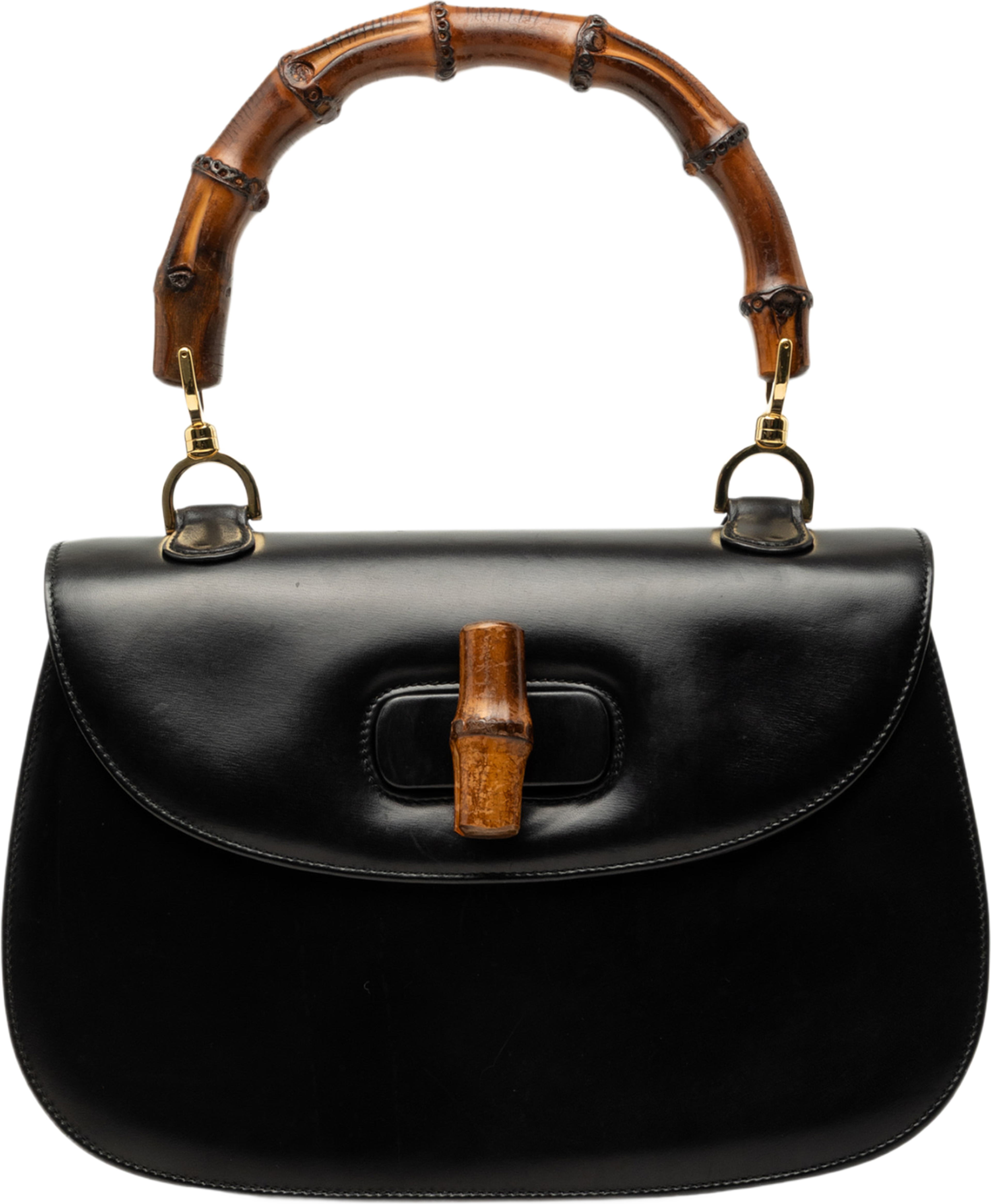 Gucci Calfskin Bamboo Night, från Luxclusif, i färgen svart. Klicka för att öppna bilden i stort format