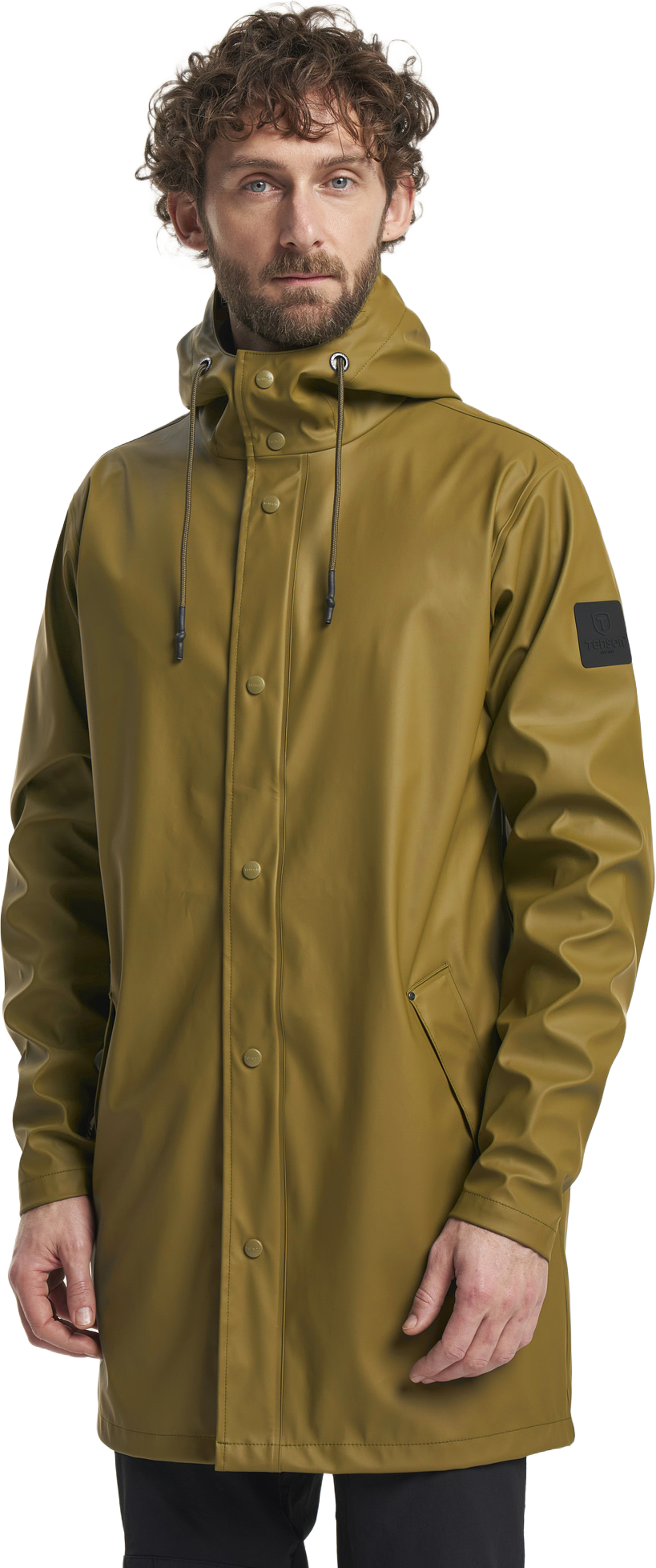 Apelviken Rain Coat Men, från Tenson, i färgen ljusbrun. Klicka för att öppna bilden i stort format