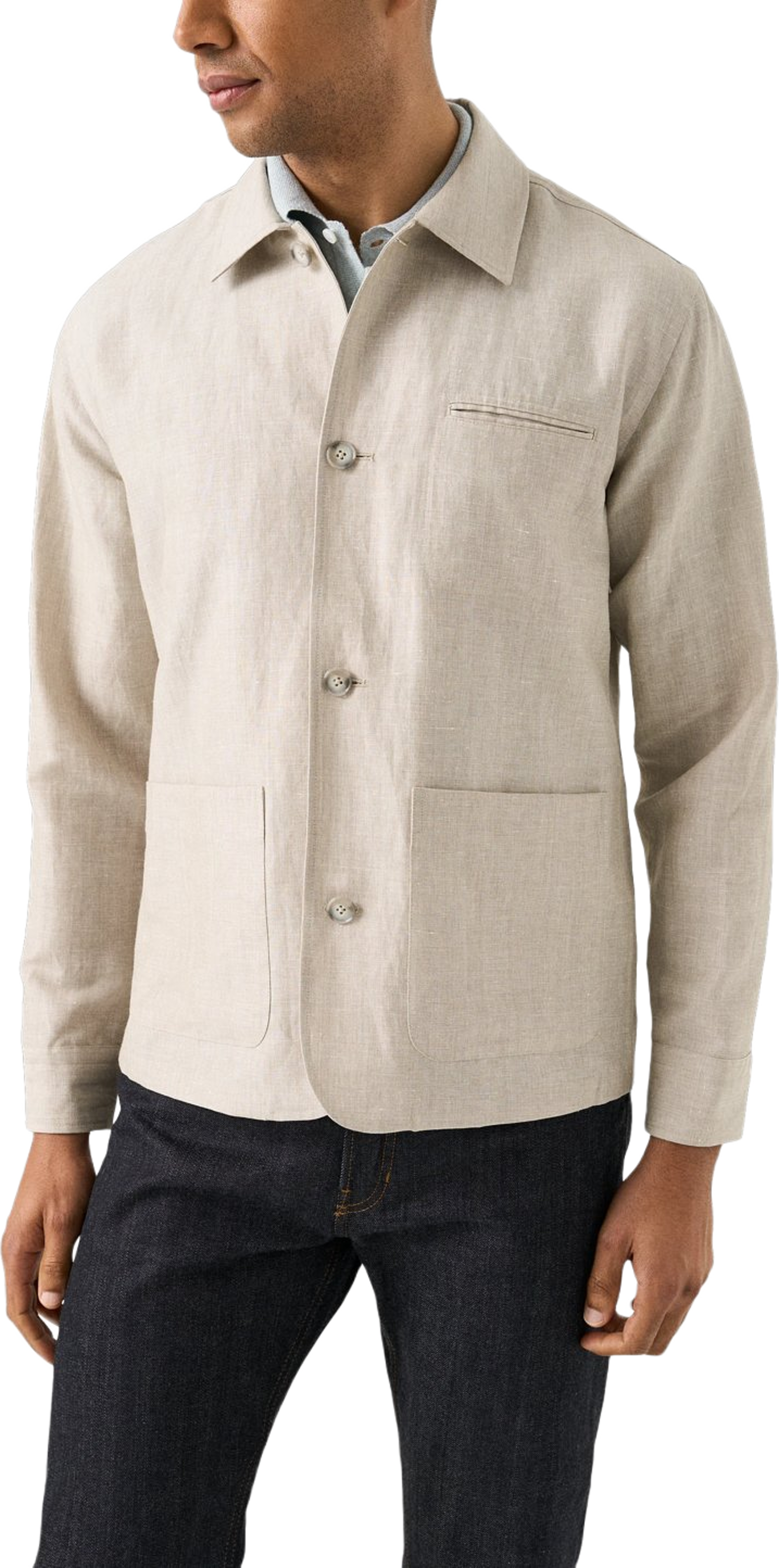 Overshirt I Linne & Bomull