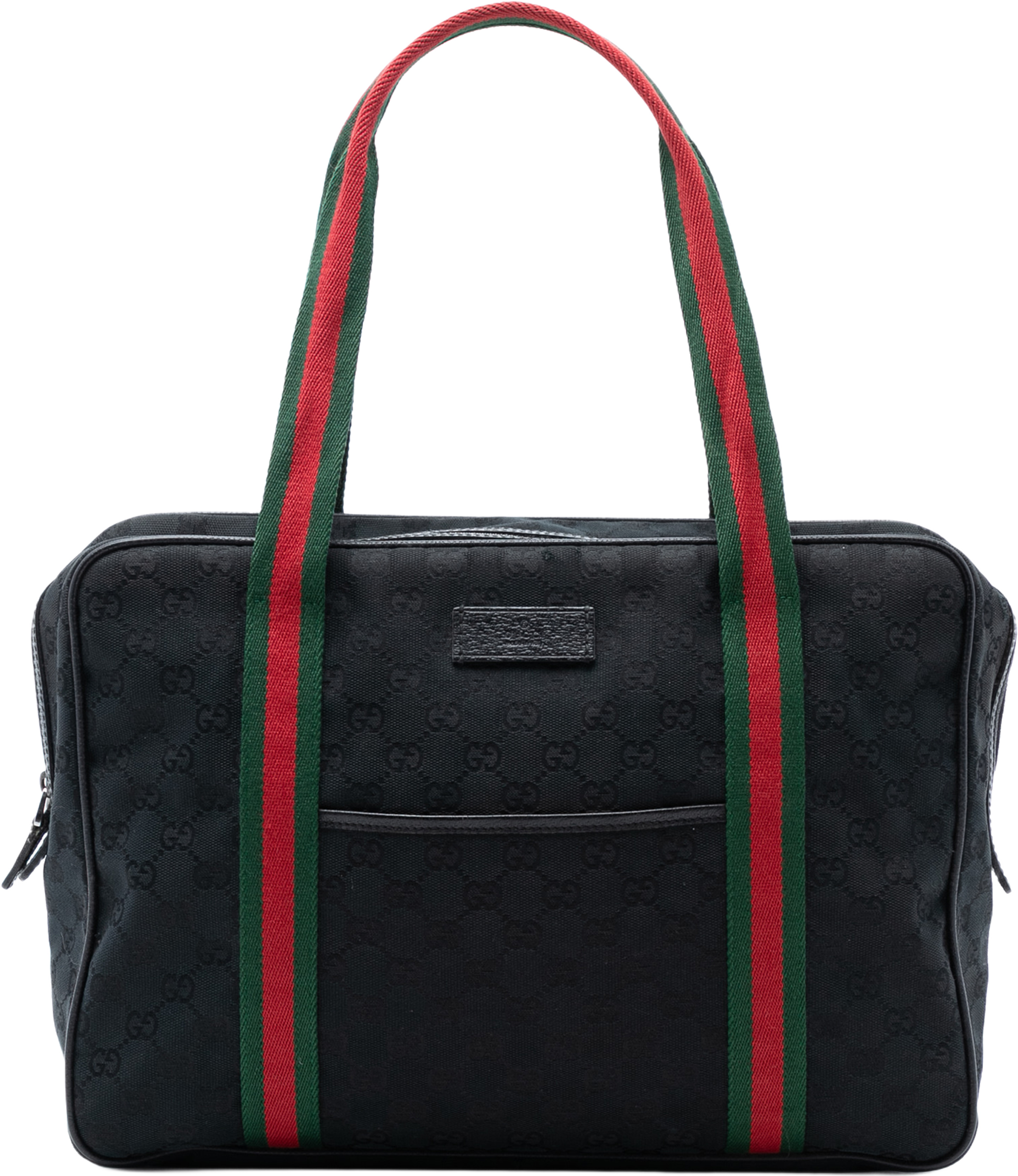 Gucci Gg Canvas Web Business Bag, från Luxclusif, i färgen black. Klicka för att öppna bilden i stort format