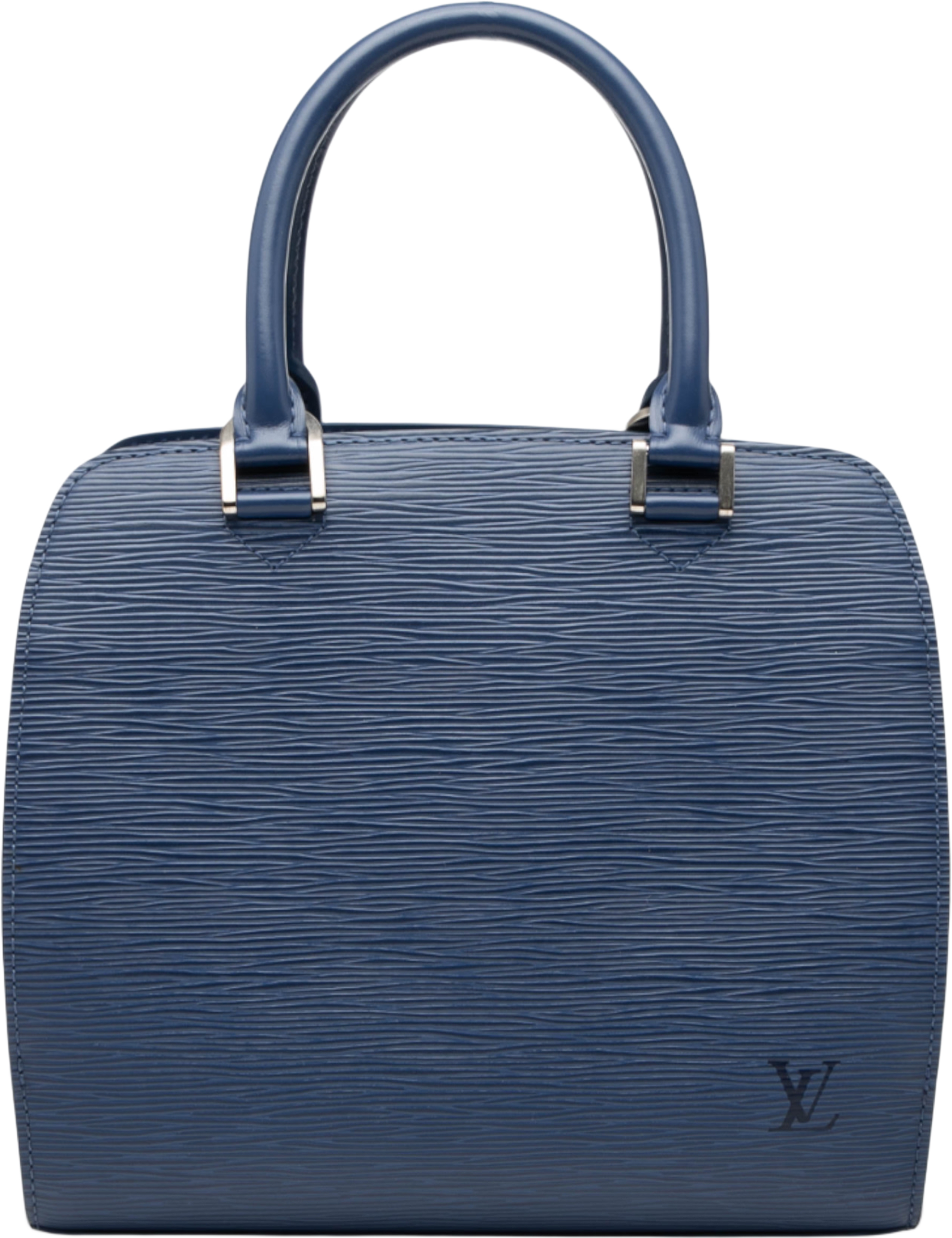 Louis Vuitton Epi Pont Neuf, från Luxclusif, i färgen midnight blue. Klicka för att öppna bilden i stort format