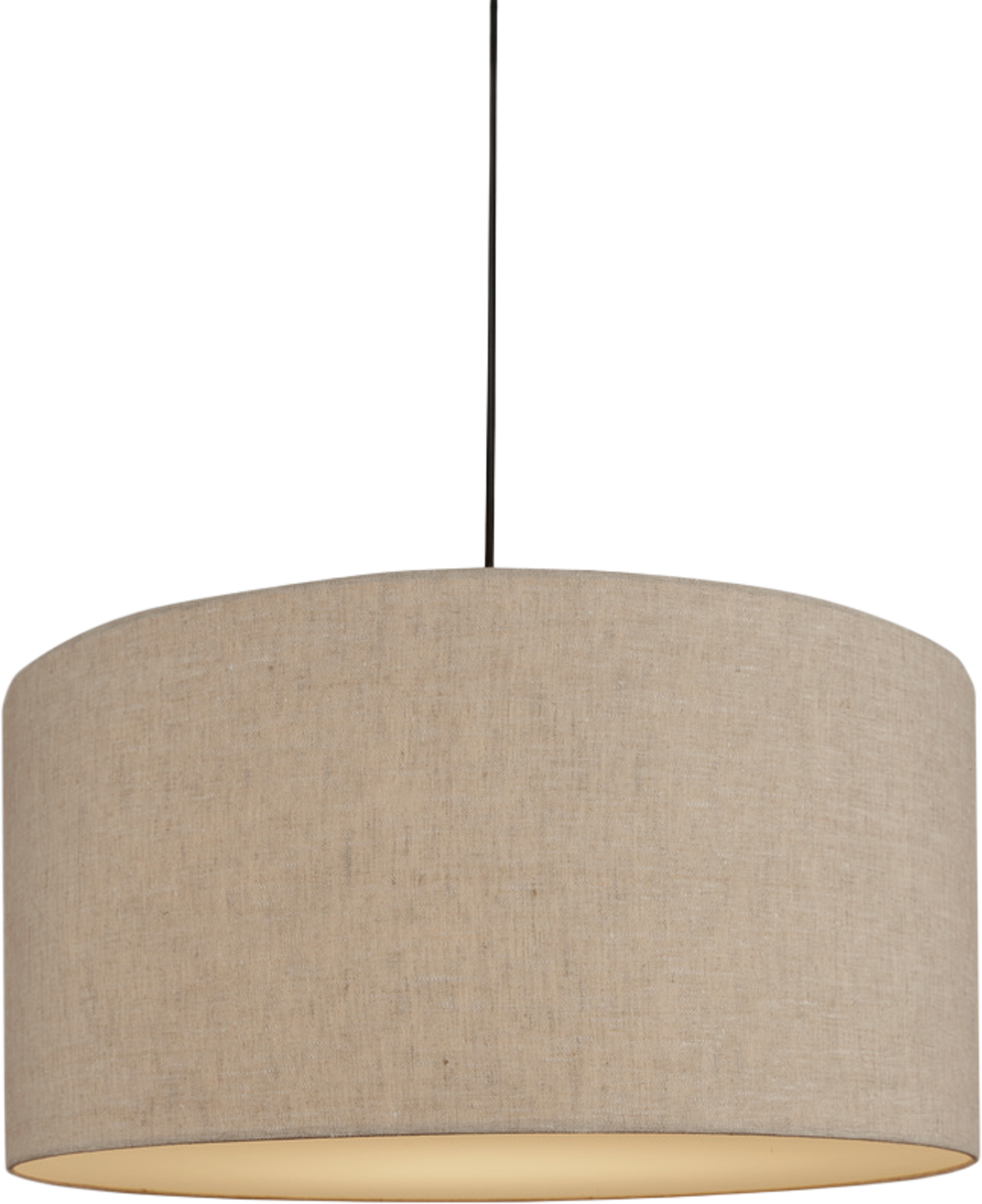 Pendel Soft Ø60, från Belid, i färgen linne natur/metallic bronze. Klicka för att öppna bilden i stort format