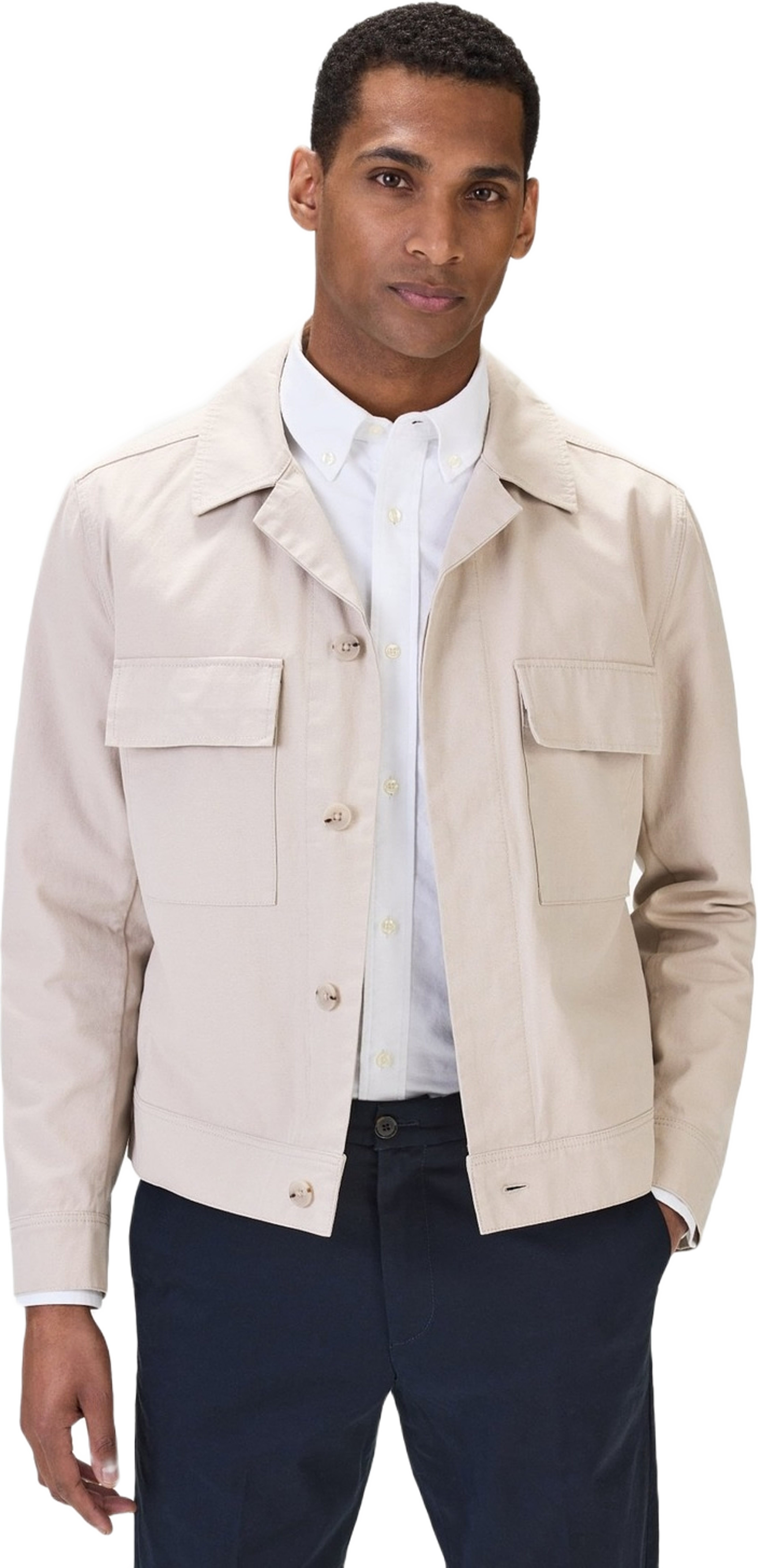 Cotton Solid Short Jacket (stefano)