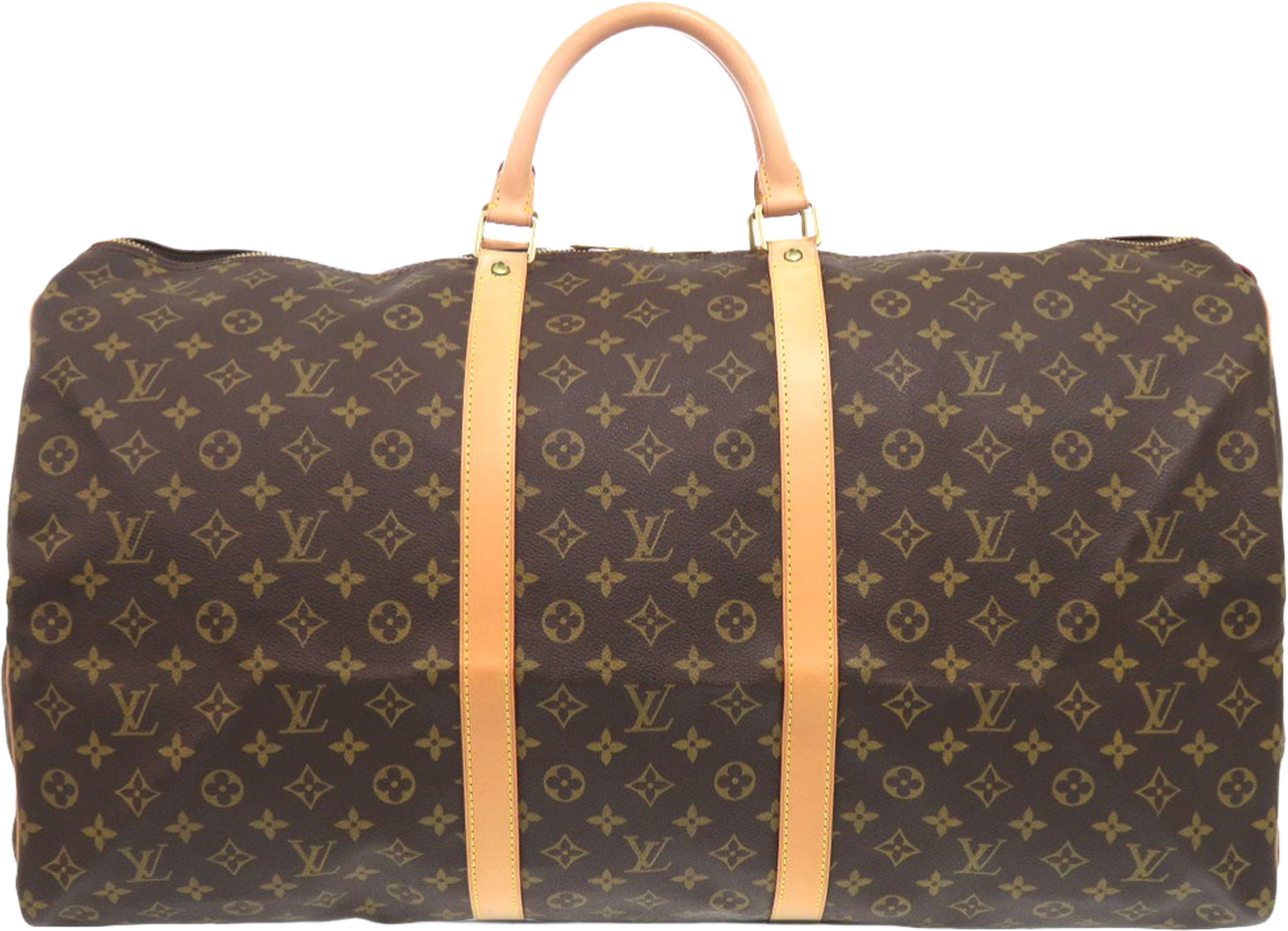 Louis Vuitton Monogram Keepall 60, från Luxclusif, i färgen brown. Klicka för att öppna bilden i stort format