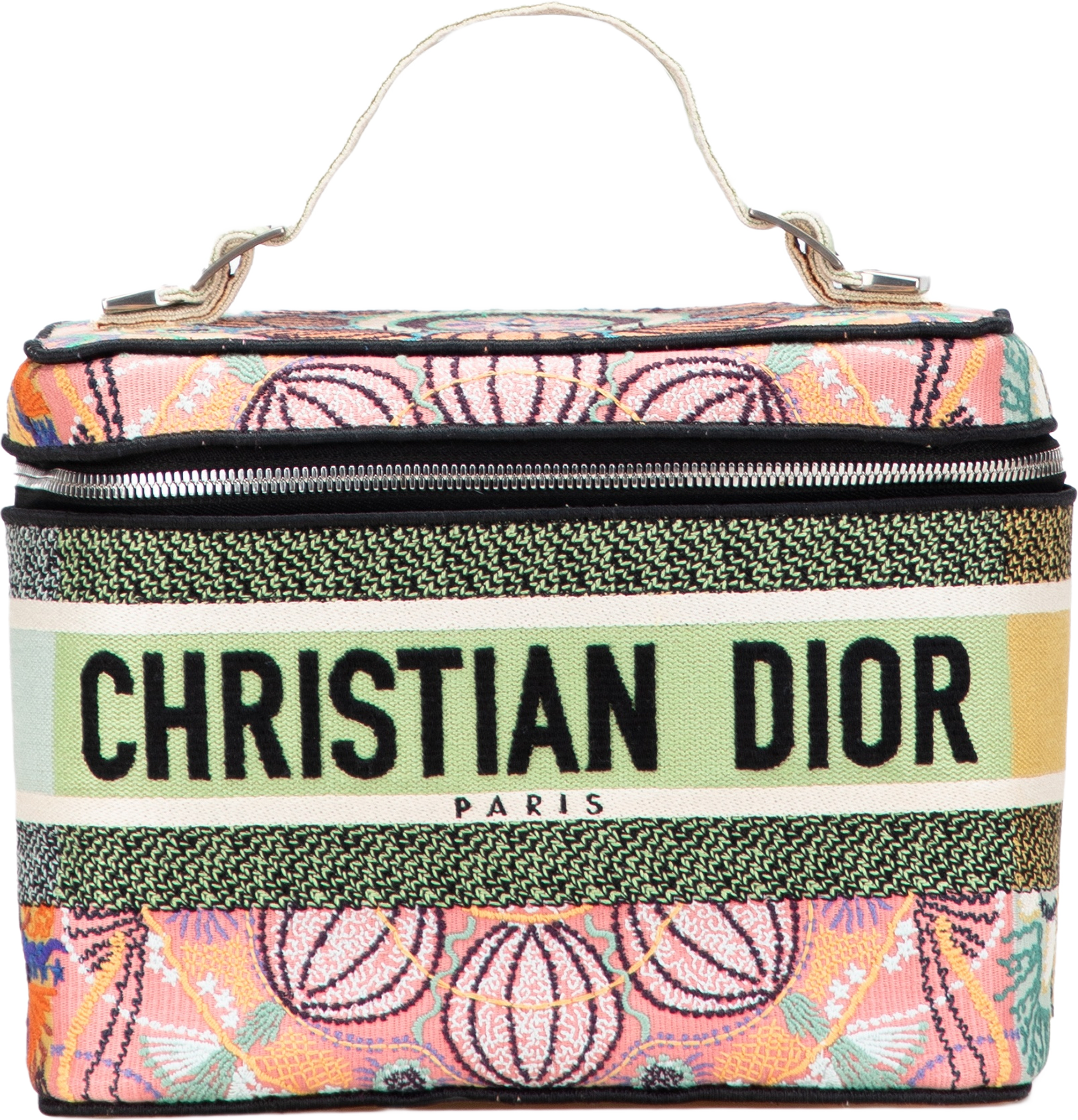 Dior Embroidered Canvas Dior In Lights Diortravel Vanity Case, från Luxclusif, i färgen pink. Klicka för att öppna bilden i stort format
