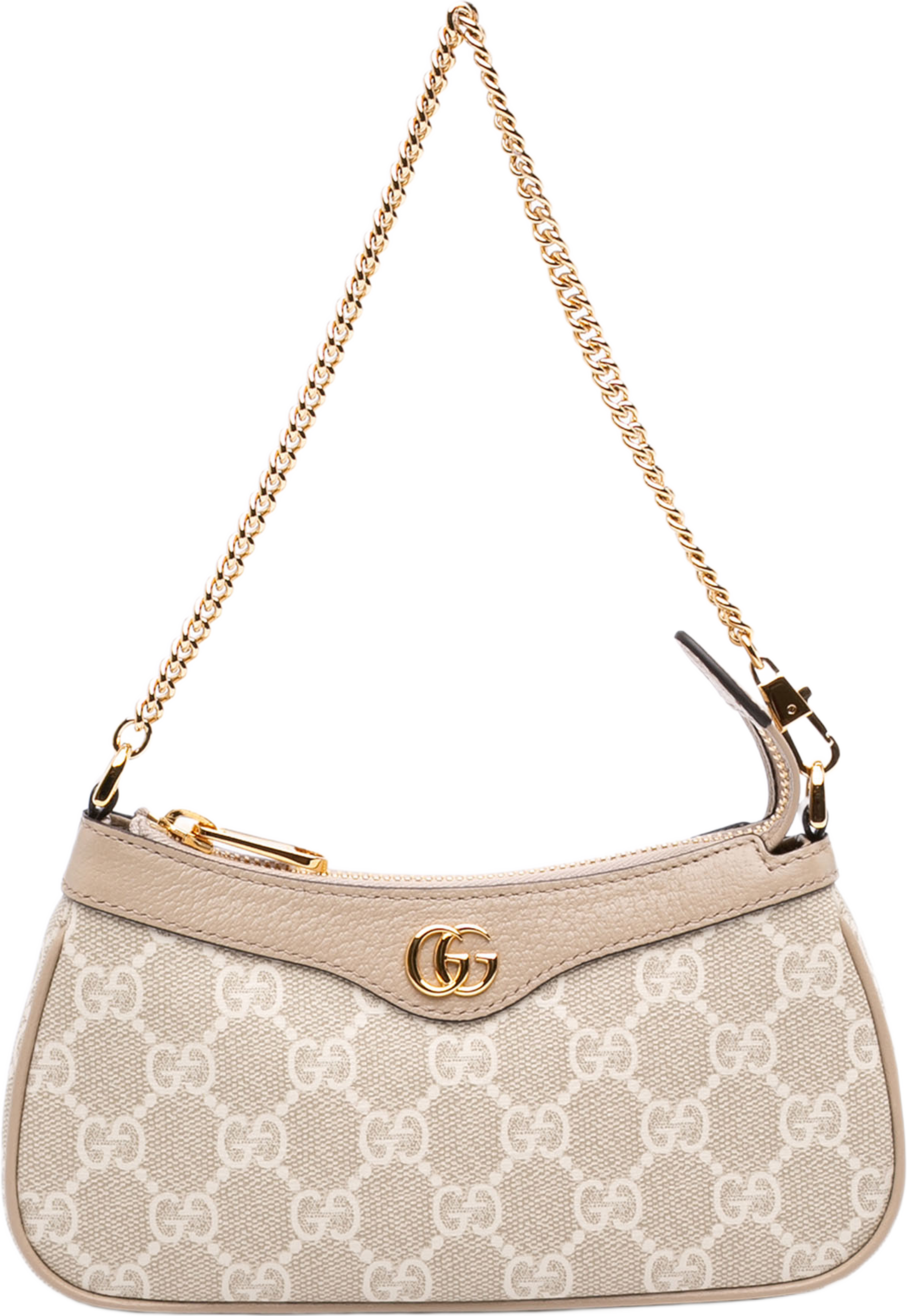 Gucci Mini Gg Supreme Ophidia Shoulder Bag, från Luxclusif, i färgen beige. Klicka för att öppna bilden i stort format