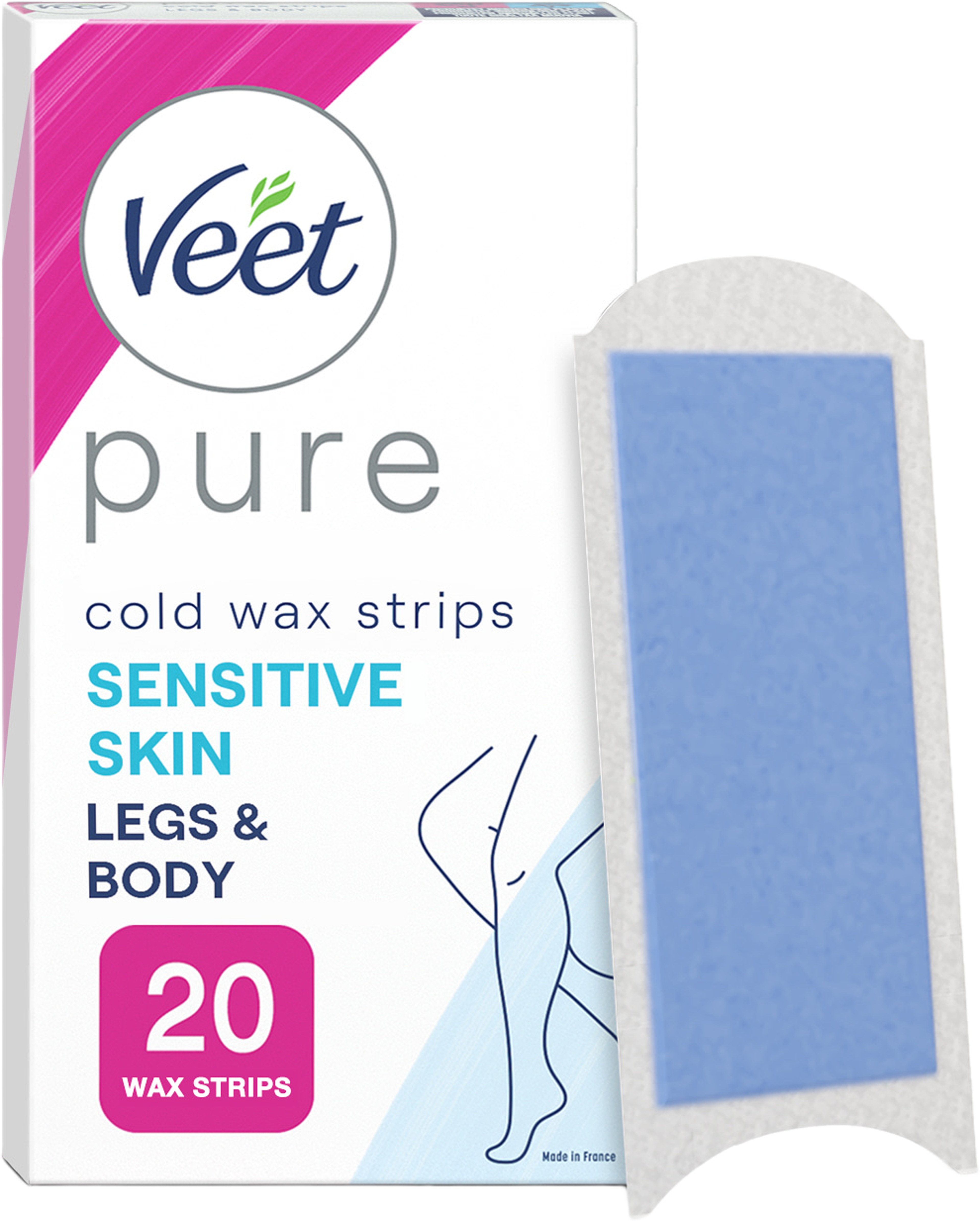 Pure Legs Sensetive Cold Wax Strips
