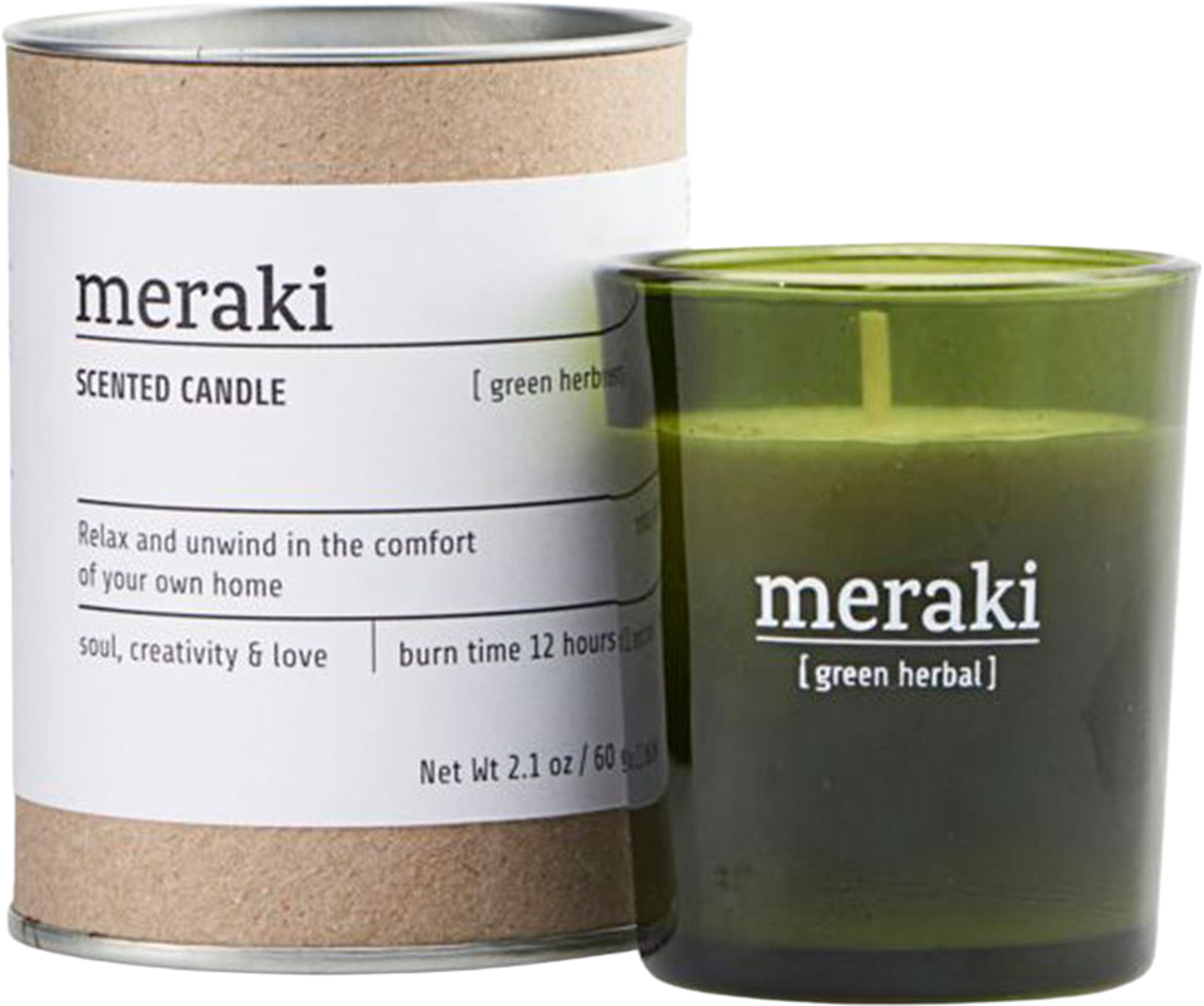 Doftljus, Green Herbal, från Meraki. Klicka för att öppna bilden i stort format