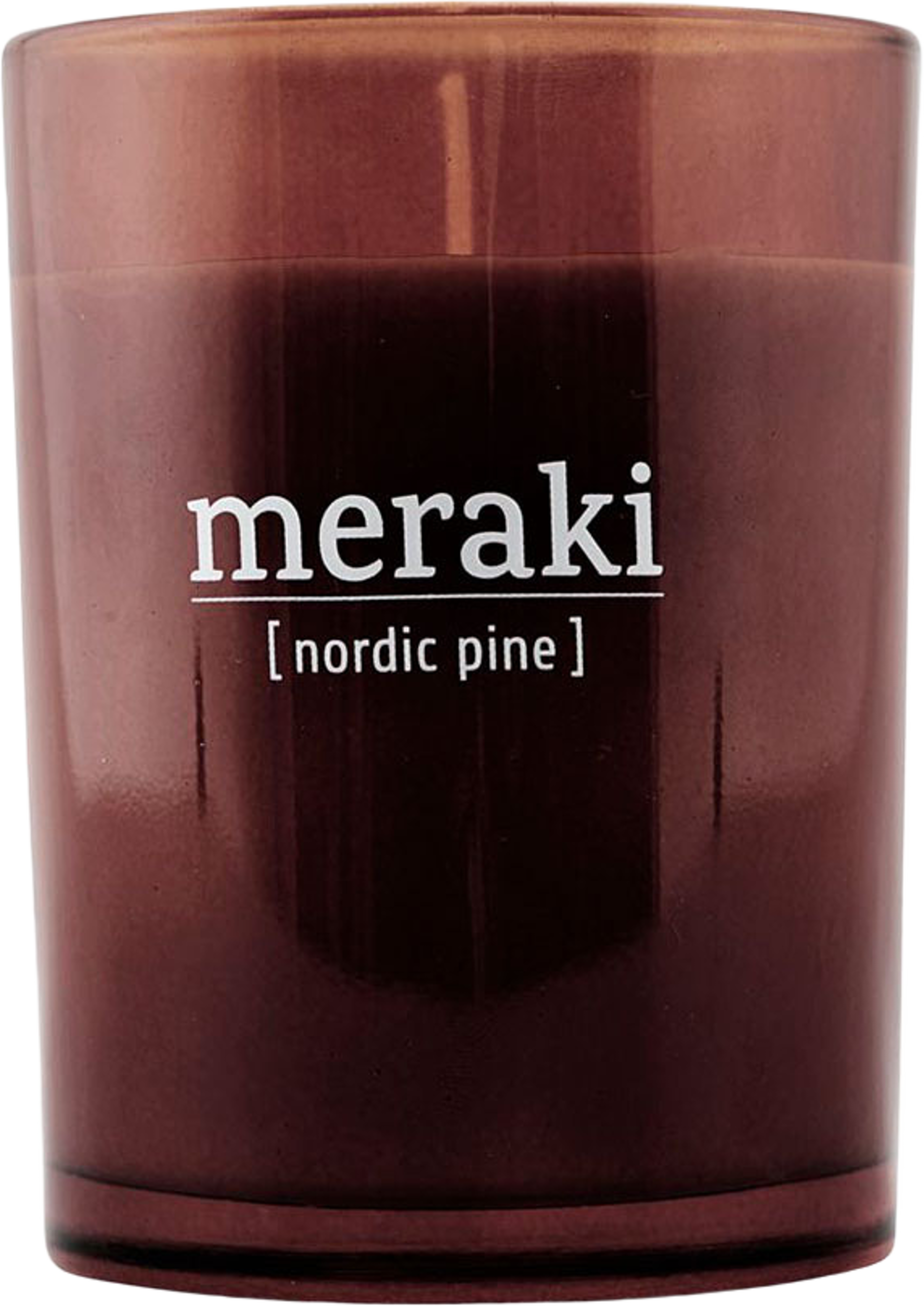 Scented candle, Nordic Pine, från Meraki. Klicka för att öppna bilden i stort format