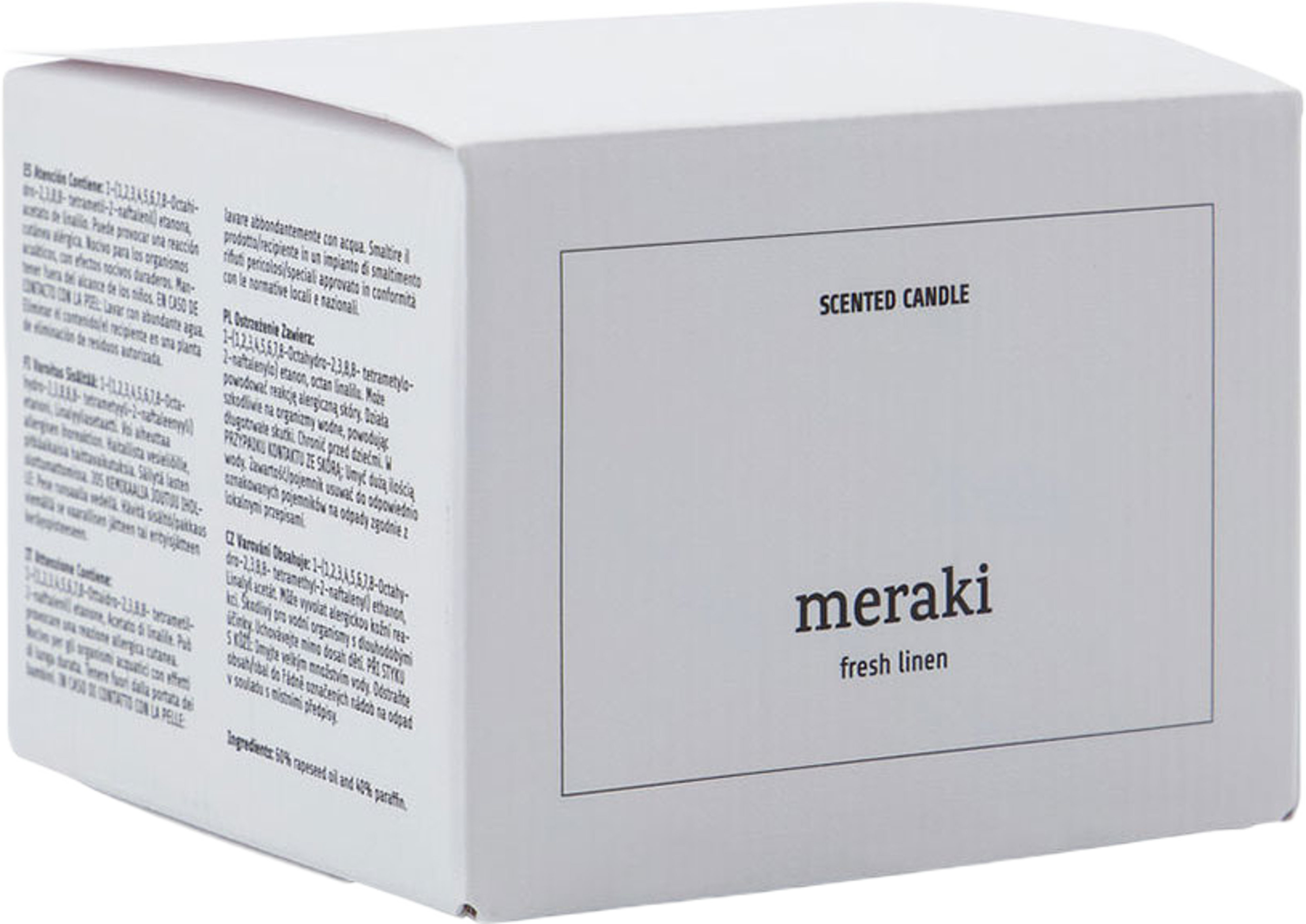 Doftljus, Fresh Linen, från Meraki. Klicka för att öppna bilden i stort format
