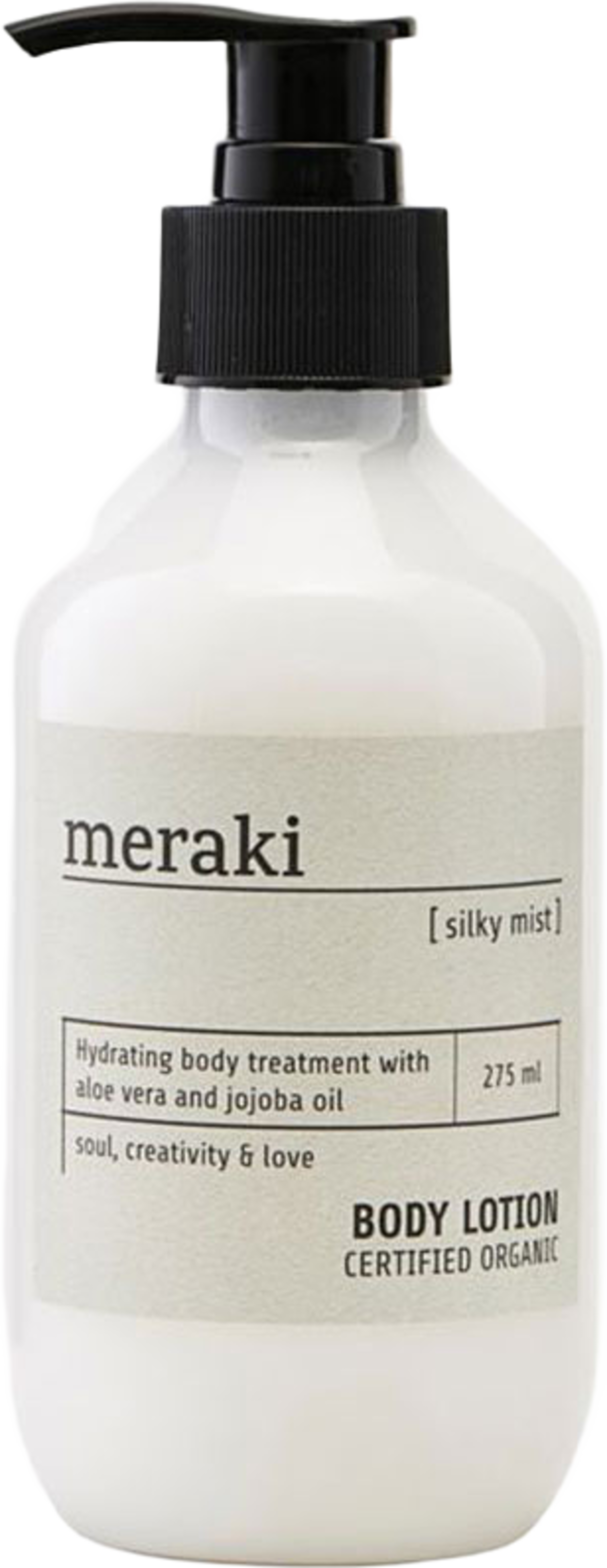 Body lotion, Silky mist, från Meraki. Klicka för att öppna bilden i stort format