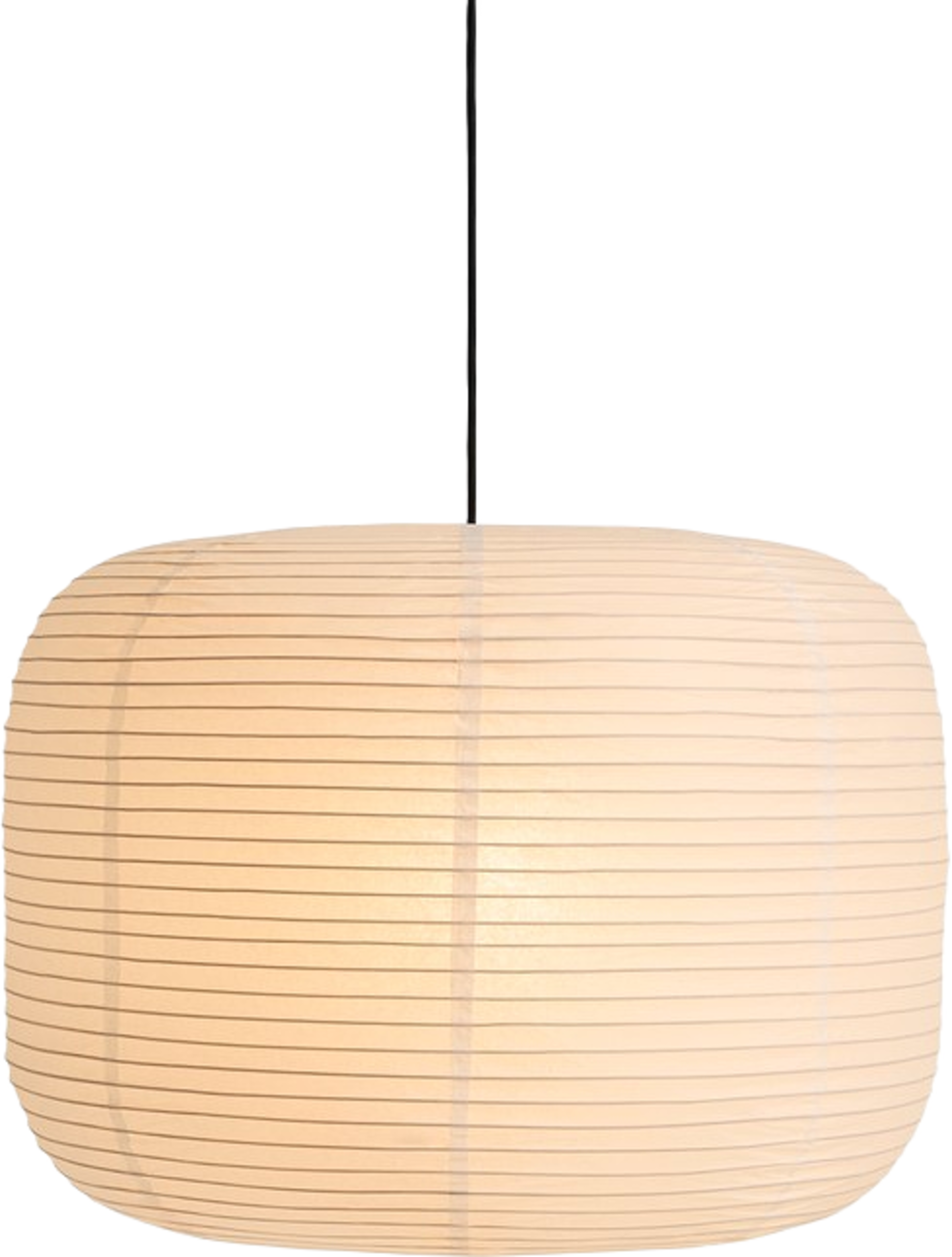 Paper shade Donut Ø60, från HAY, i färgen Classic White. Klicka för att öppna bilden i stort format