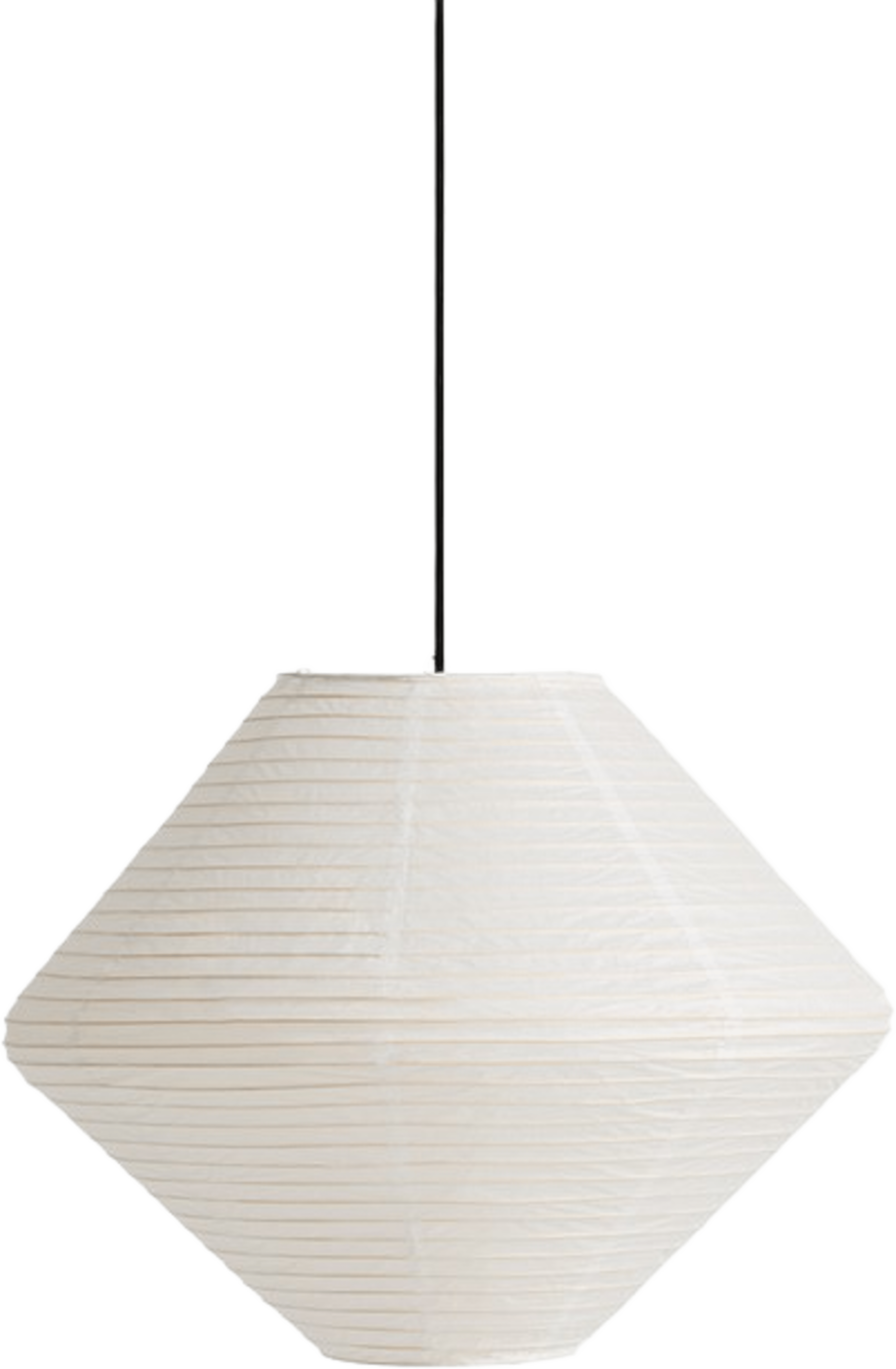 Paper shade Diamond Ø50, från HAY, i färgen Classic White. Klicka för att öppna bilden i stort format