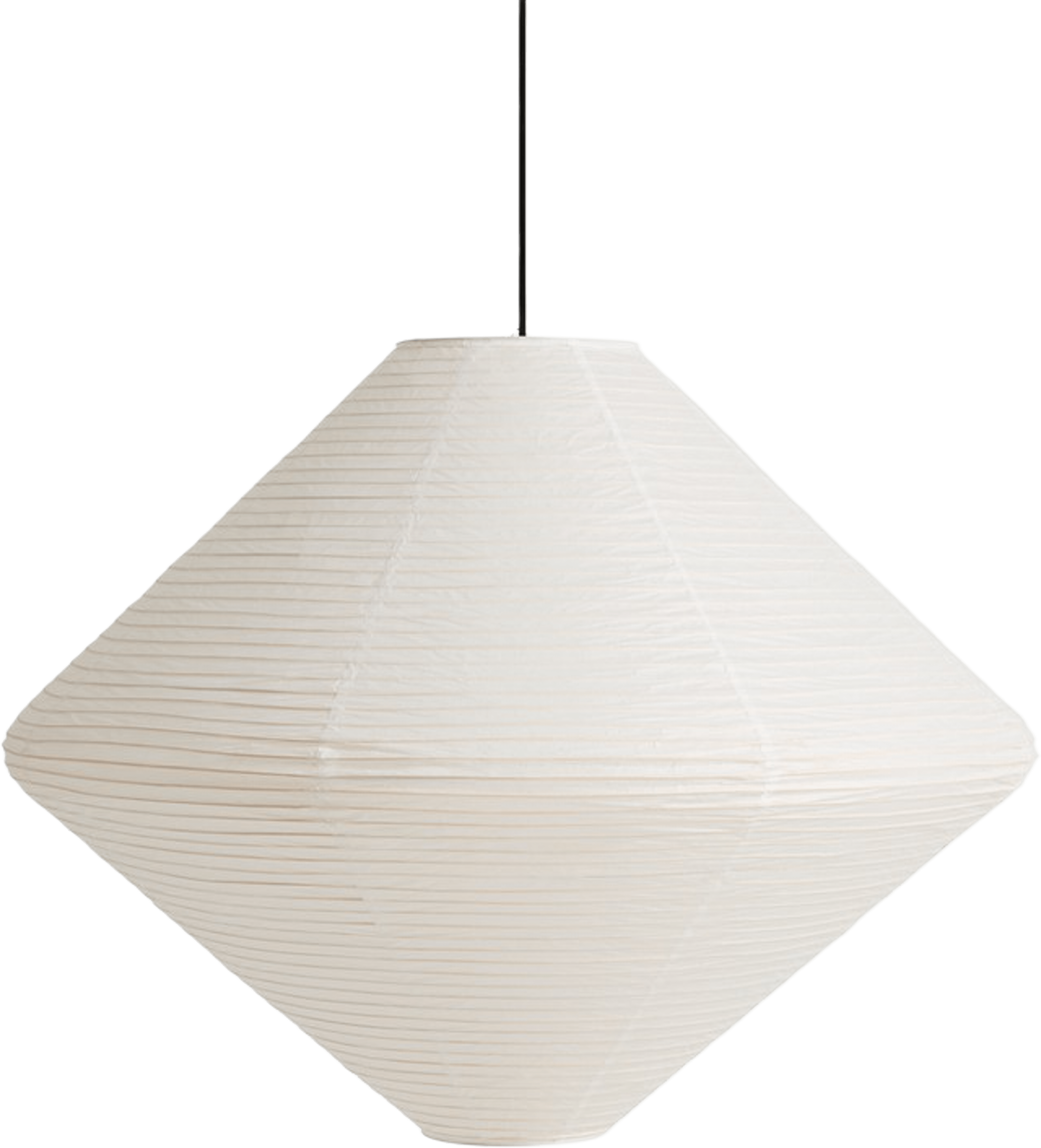 Paper shade Diamond Ø80, från HAY, i färgen Classic White. Klicka för att öppna bilden i stort format