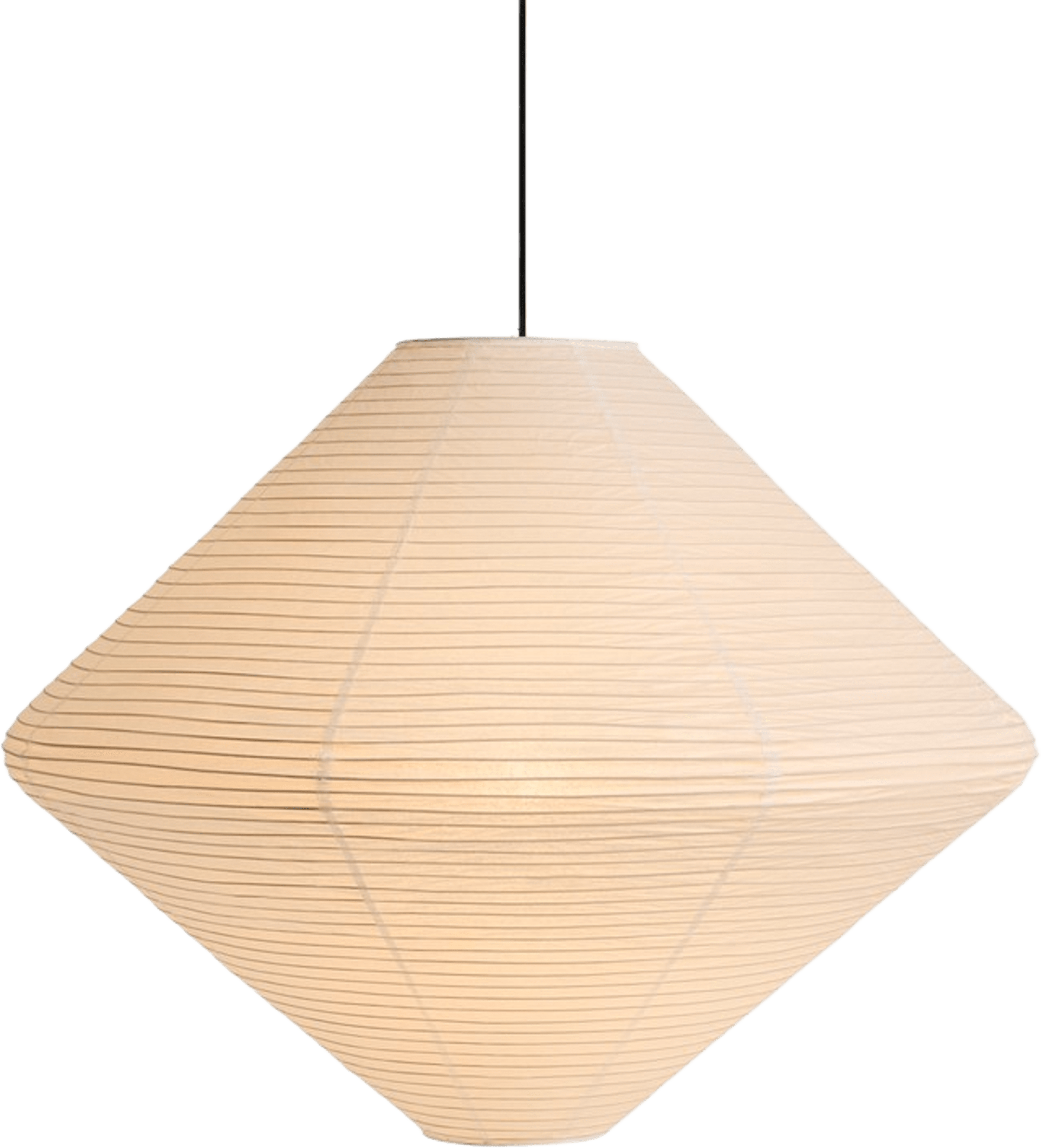 Paper shade Diamond Ø80, från HAY, i färgen Classic White. Klicka för att öppna bilden i stort format