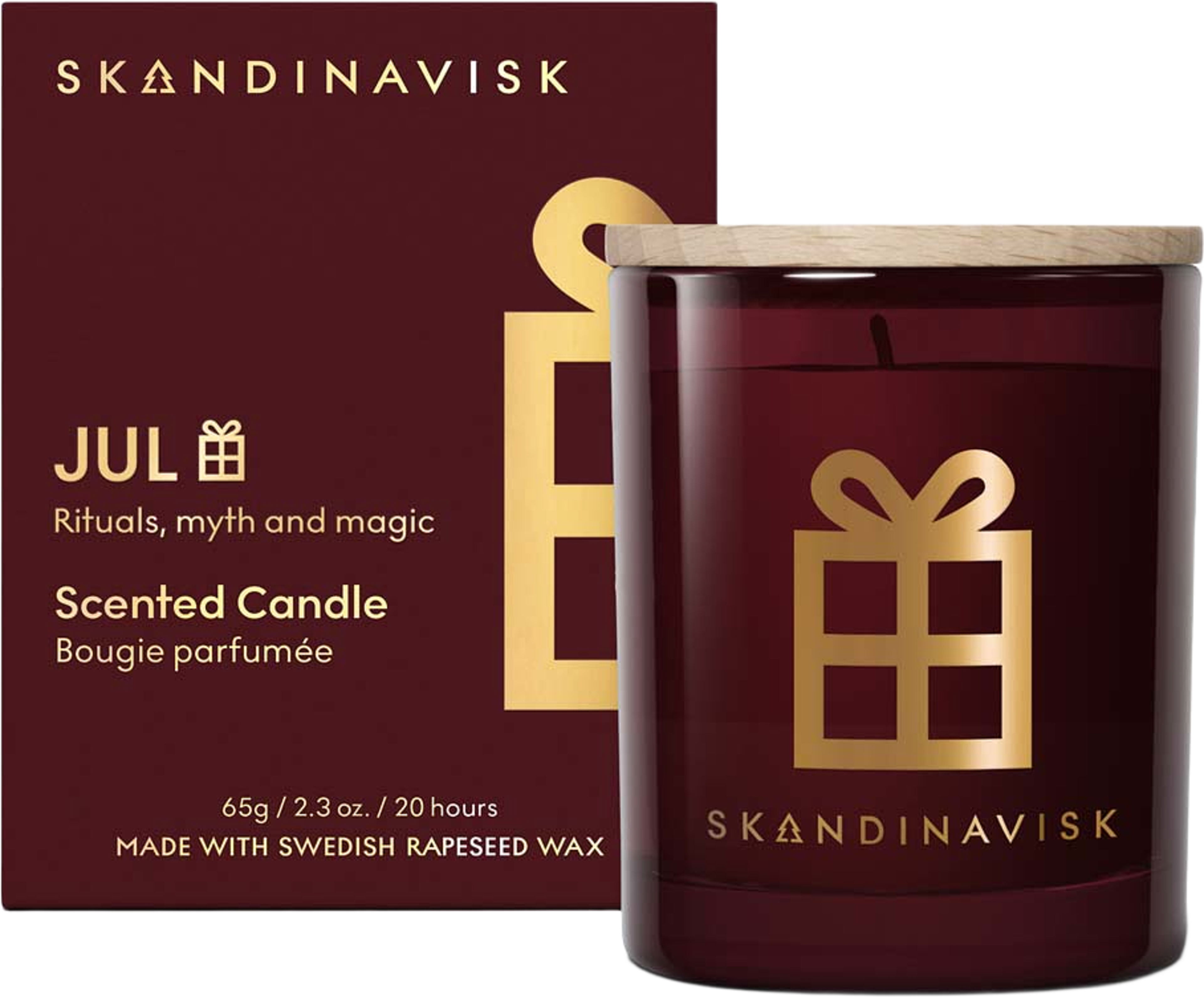 JUL Gold Symbol doftljus, från Skandinavisk. Klicka för att öppna bilden i stort format