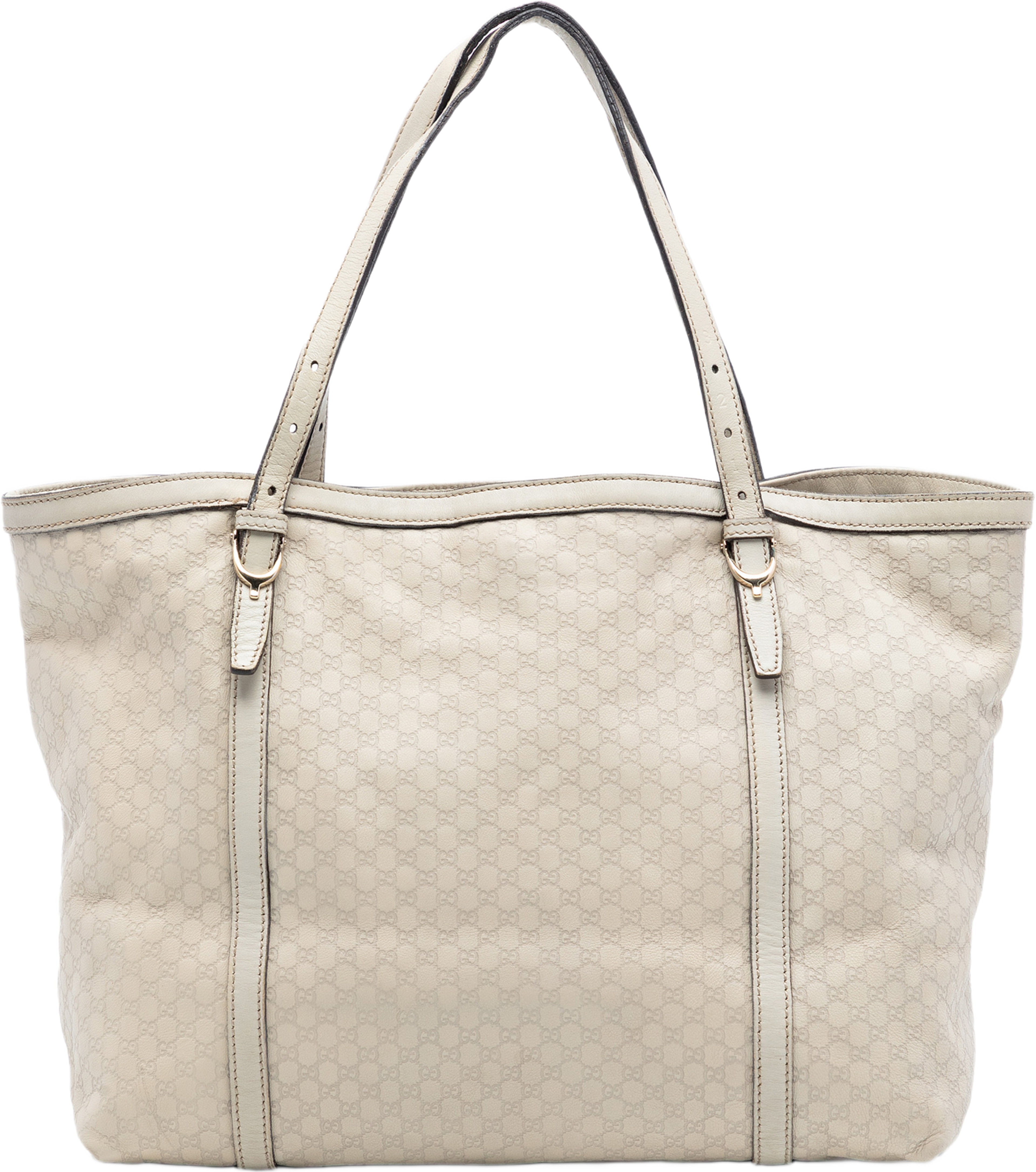 Gucci Microguccissima Nice Tote, från Luxclusif, i färgen white. Klicka för att öppna bilden i stort format